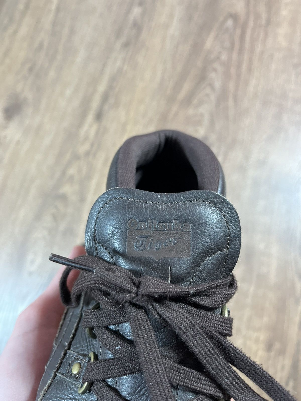 Onitsuka Tiger Vintage Asics Onitsuka Tiger Leather Brown Shoes Size US 4.5 / IT 34.5 - 12 Thumbnail