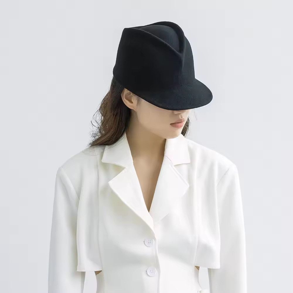 Japanese Brand Wool Riding Peaked Cap Size ONE SIZE - 2 Thumbnail