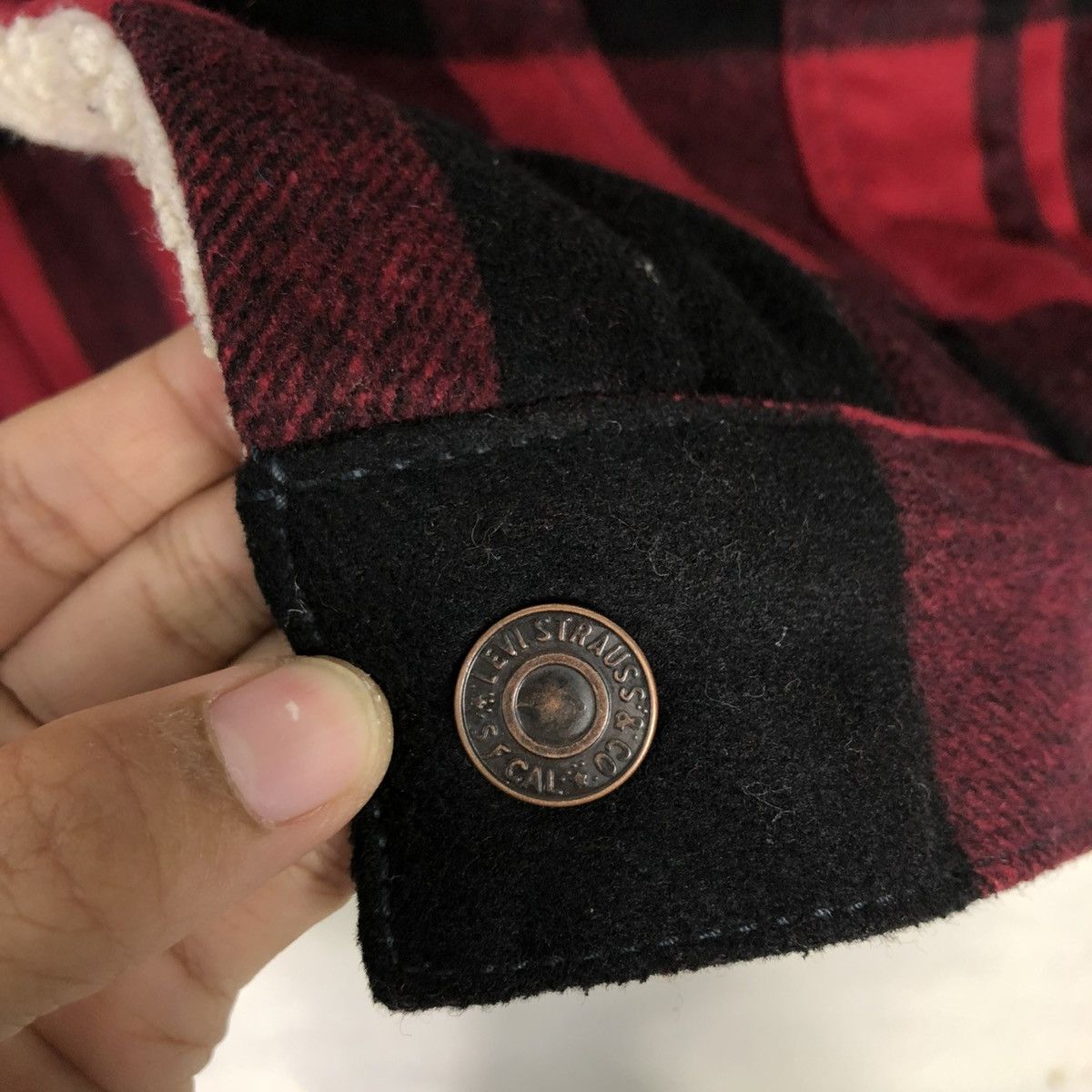 Levi's 🔥VINTAGE CHORE WOOL JACKET BLANKET LEVI’S TARTAN DESIGN Size US M / EU 48-50 / 2 - 19 Thumbnail