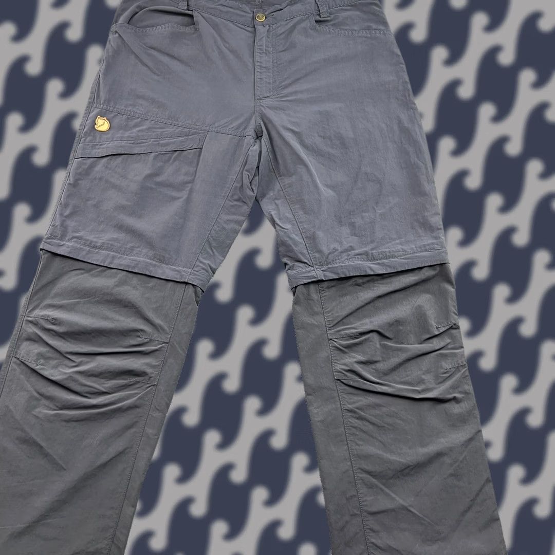Vintage Fjallraven Daloa MT Zip Off Hiking Trousers Womens Size 42 Gray 2 in 1 Hiking Shorts Mens? Womens? Size 28" / US 6 / IT 42 - 1 Thumbnail