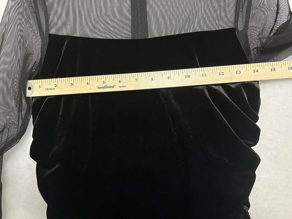 Calvin Klein NWT Calvin Klein Size 8 Soft Velvet Mesh Glam Cocktail Dress Size M / US 6-8 / IT 42-44 - 4 Thumbnail