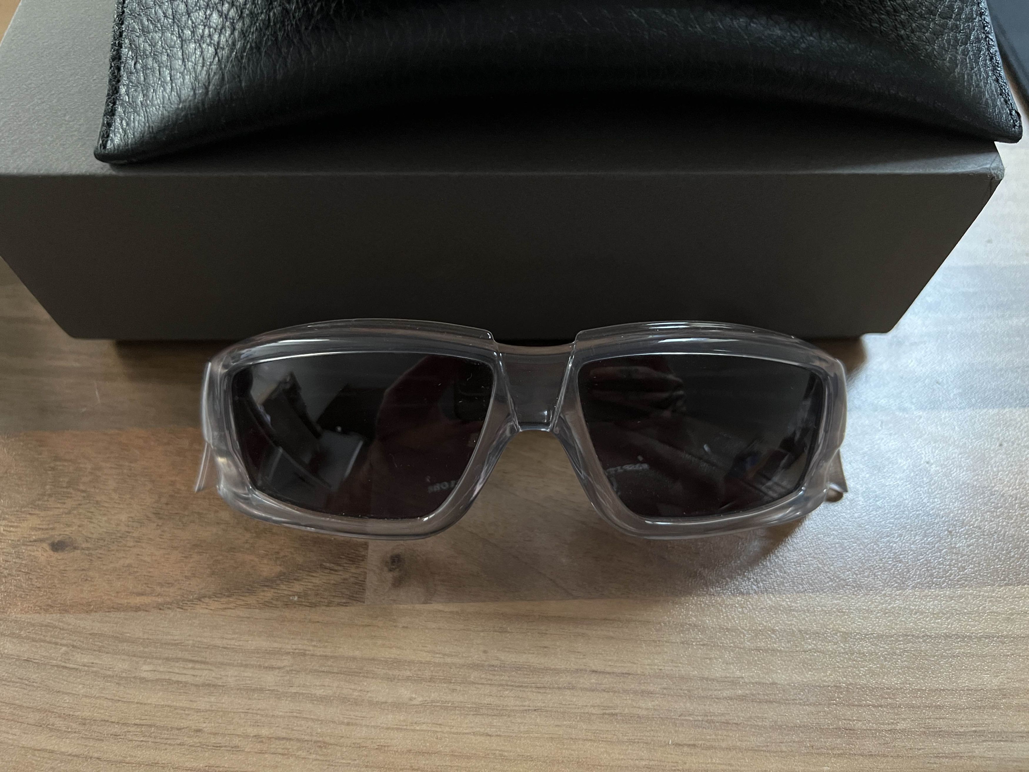 Rick Owens Larry / Rick sunglasses - transparent / black lens Size ONE SIZE - 3 Thumbnail