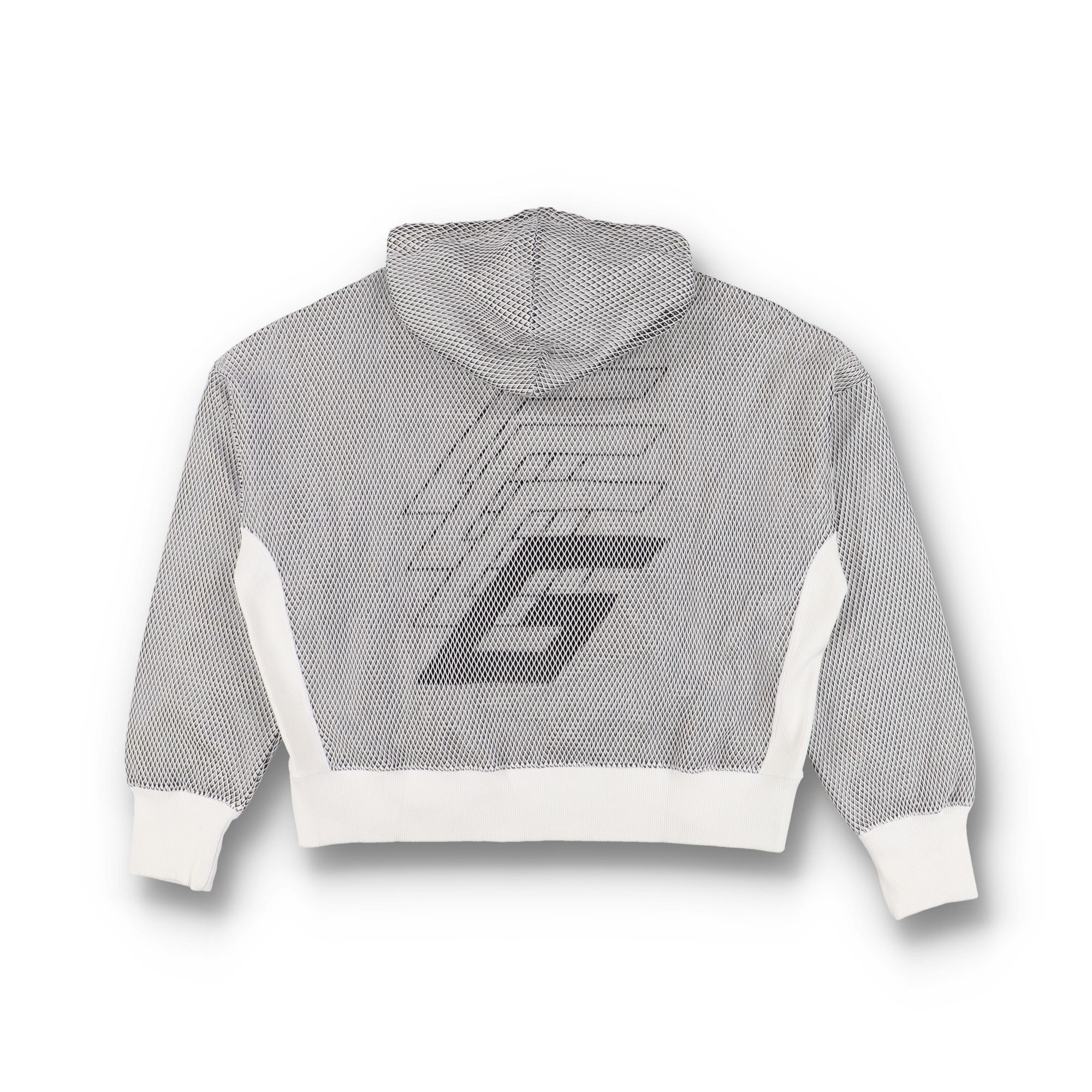 Givenchy White Rare Logo Patches Mesh Overlay Hoodie Size US M / EU 48-50 / 2 - 6 Thumbnail