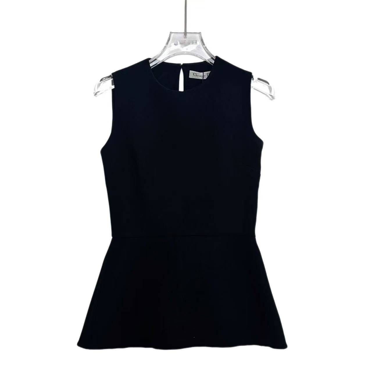 Dior Dior Black Sleeveless Crop Top K26WX Size XS / US 0-2 / IT 36-38 - 1 Thumbnail