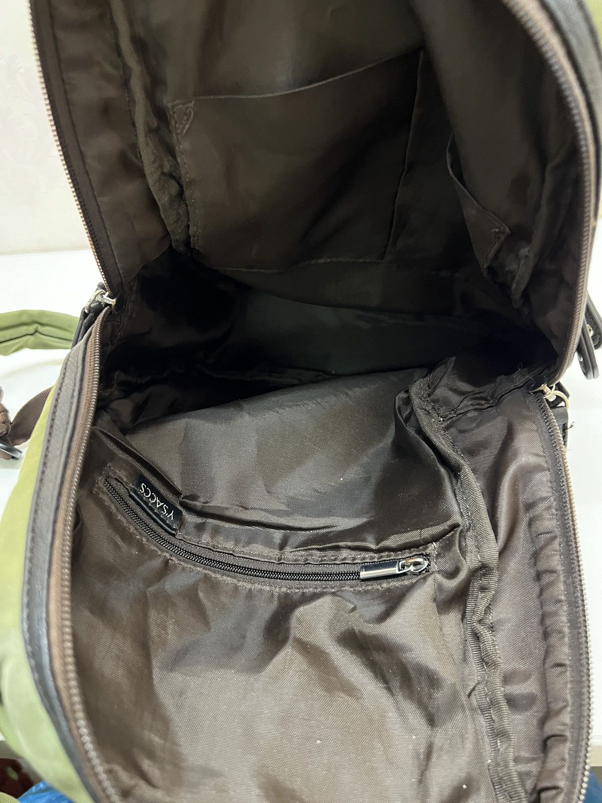 Yohji Yamamoto Y’Saccs Green Bagpack Size ONE SIZE - 9 Thumbnail