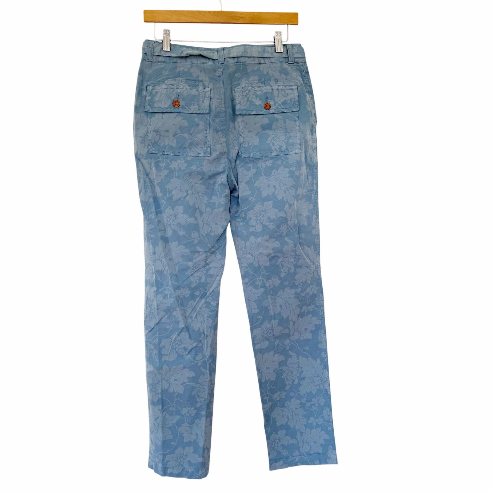 Other Sundance Blue Floral Bastille Easy Pants Tie Waist Sz 2 Size 26" / US 2 / IT 38 - 1 Thumbnail