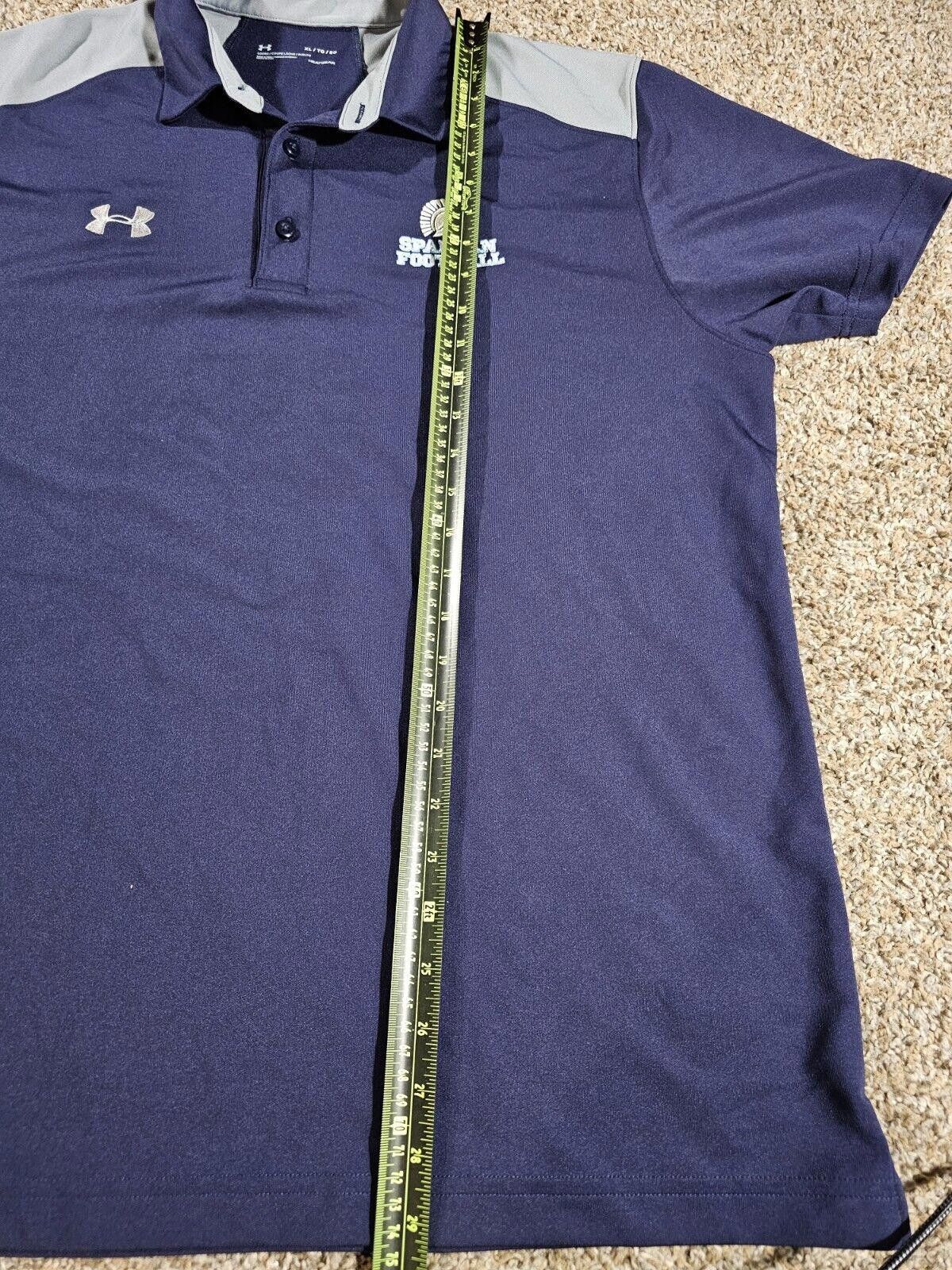 Under Armour under armour spartan football blue polo shirt XL Size US XL / EU 56 / 4 - 5 Thumbnail
