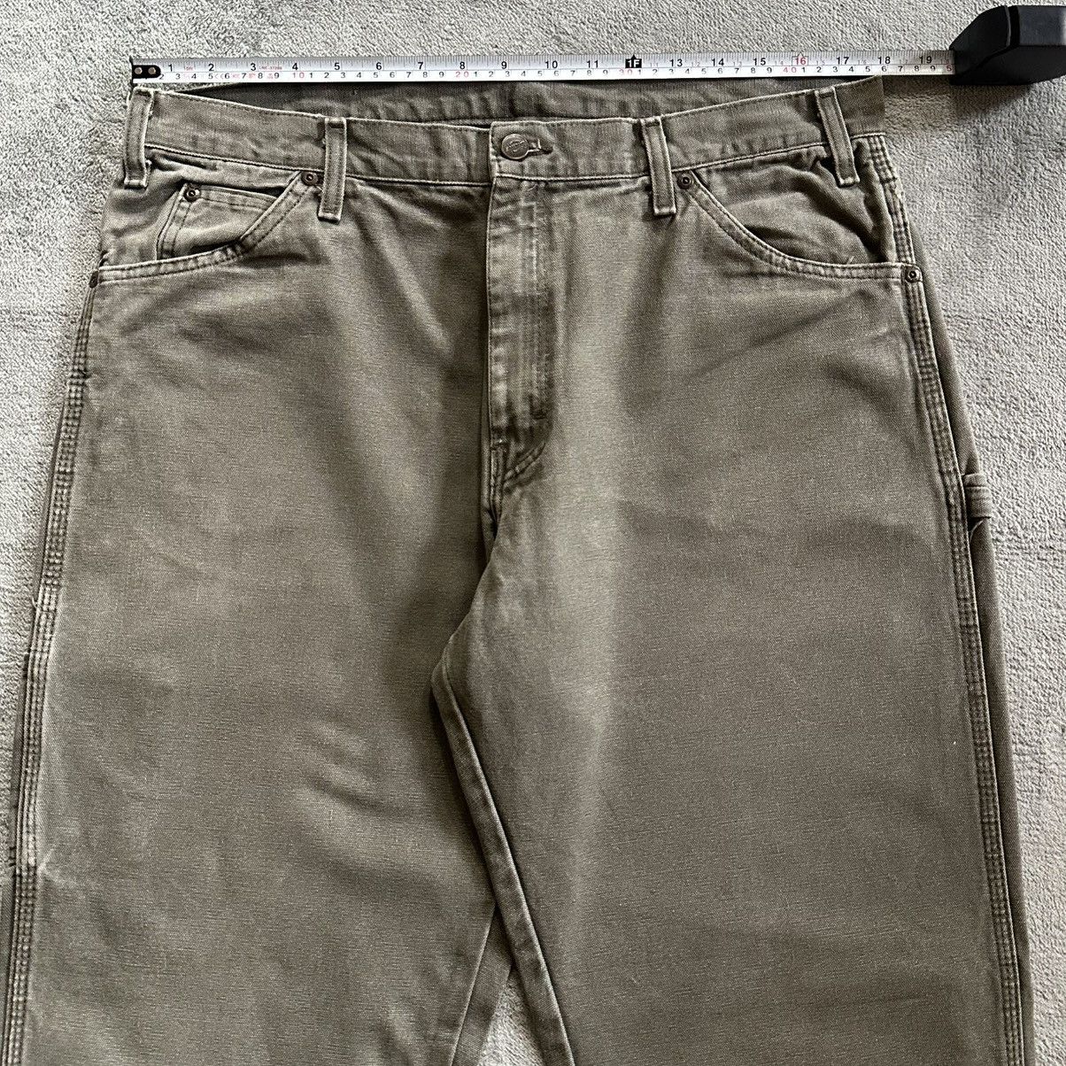 Carhartt × Dickies (36x33) Crazy Vintage Y2K Faded Dickies Carpenter Pants Moss Size US 36 / EU 52 - 8 Thumbnail