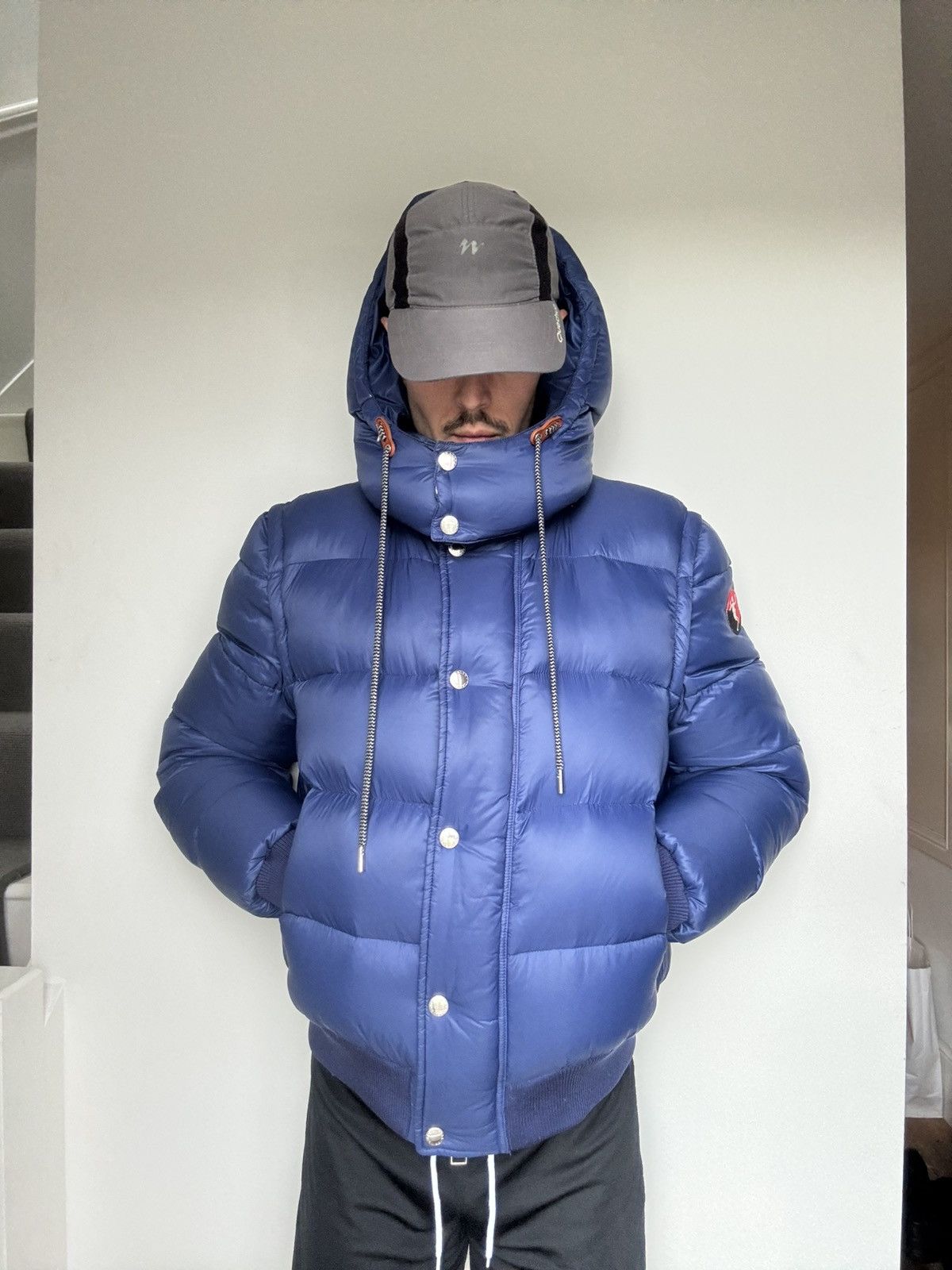 Alexander McQueen Alexander McQueen Dancing Skeleton Blue Puffer Jacket Size US XXL / EU 58 / 5 - 14 Thumbnail