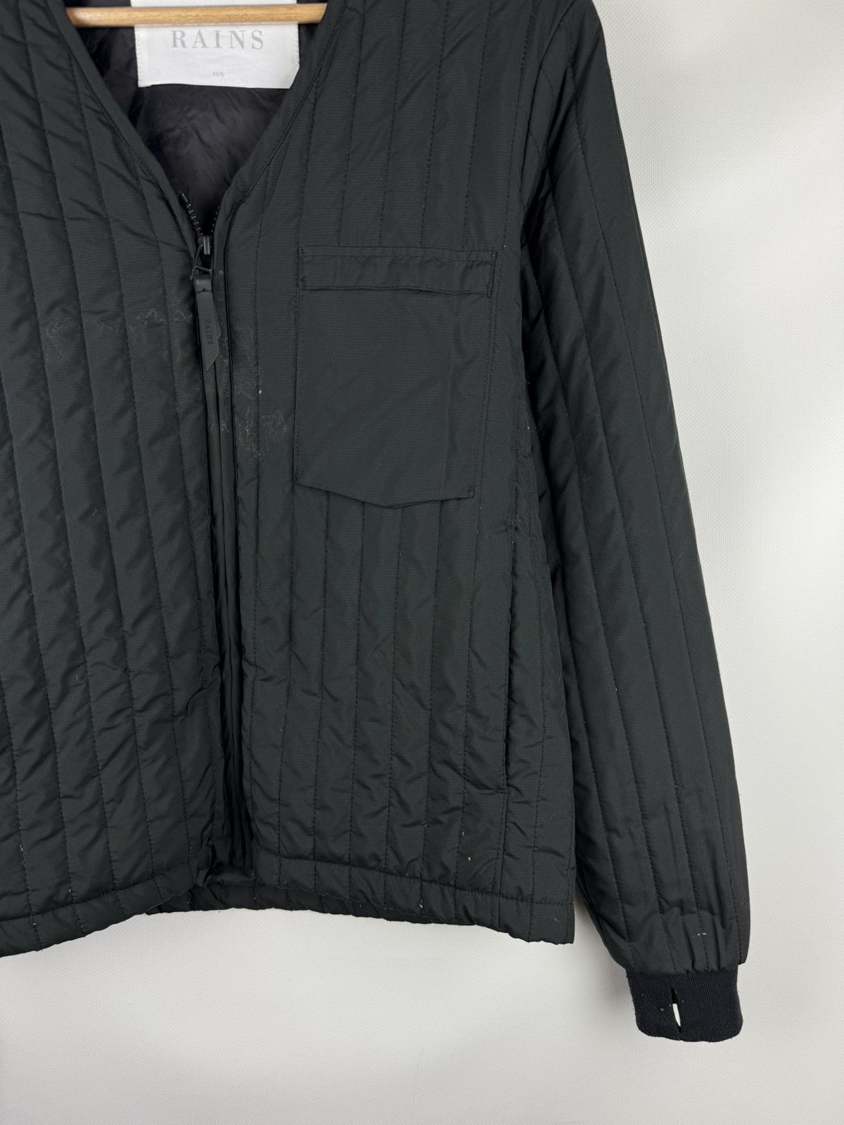 Rains Rains Unisex Nylon Quilted Full Zip Layer Jacket Size Xs / S Size US XS / EU 42 / 0 - 7 Thumbnail