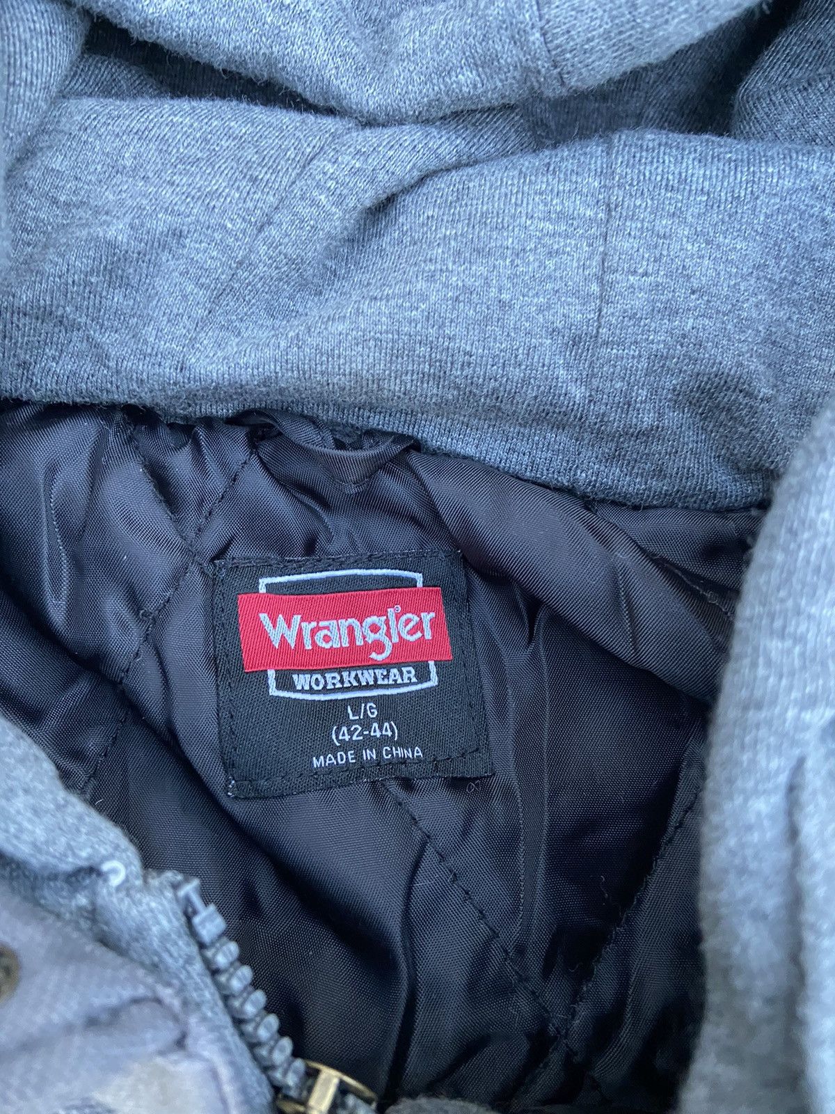 Vintage × Wrangler Crazy Vintage Y2K Carhartt Style Canvas Work Jacket Wrangler Size US L / EU 52-54 / 3 - 3 Thumbnail