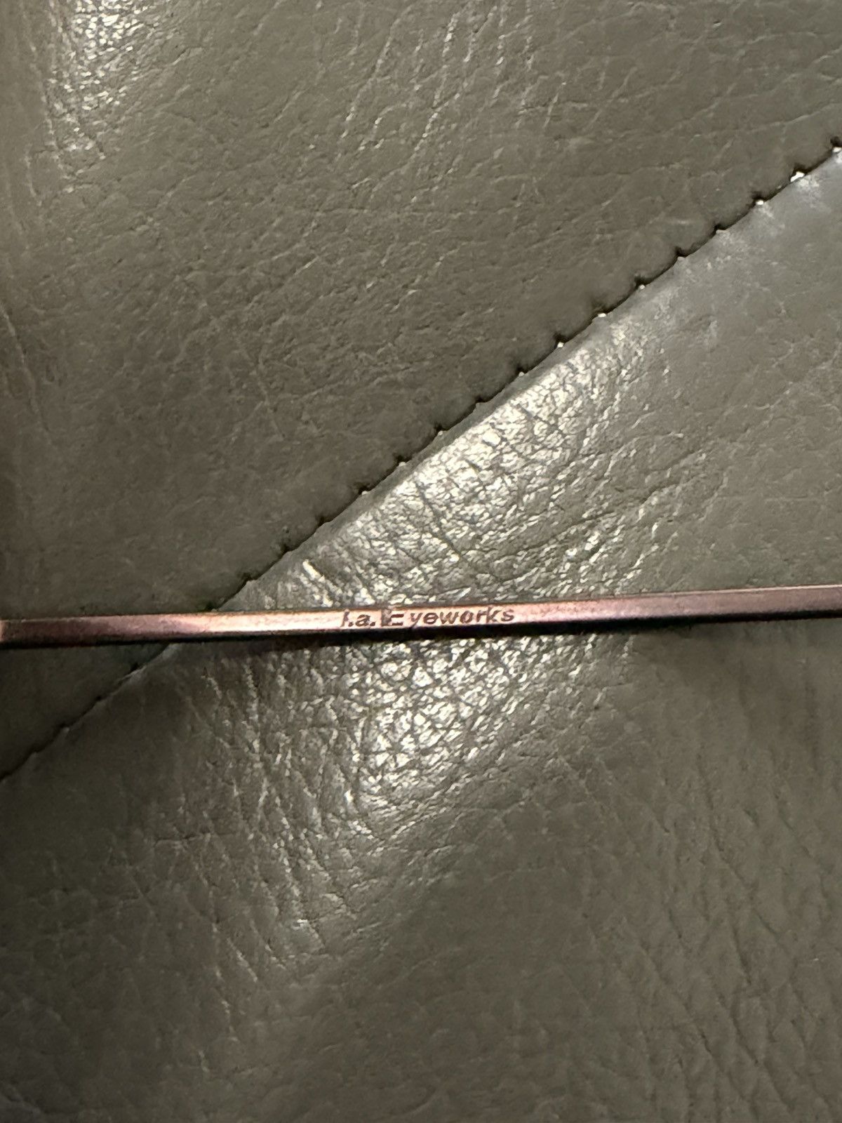 l.a.Eyeworks L.A. Eyeworks MINI 414 Oval Metal Eyeglasses Size ONE SIZE - 8 Thumbnail