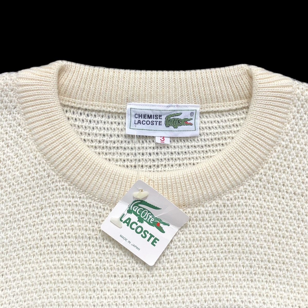 Lacoste Vintage Lacoste Knitted Sweatshirt Made In Japan 🇯🇵 Size US M / EU 48-50 / 2 - 12 Thumbnail