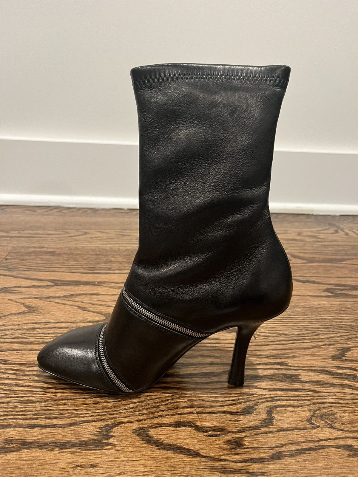 Burberry Burberry Leather Peep Boots Size US 7.5 / IT 37.5 - 10 Thumbnail