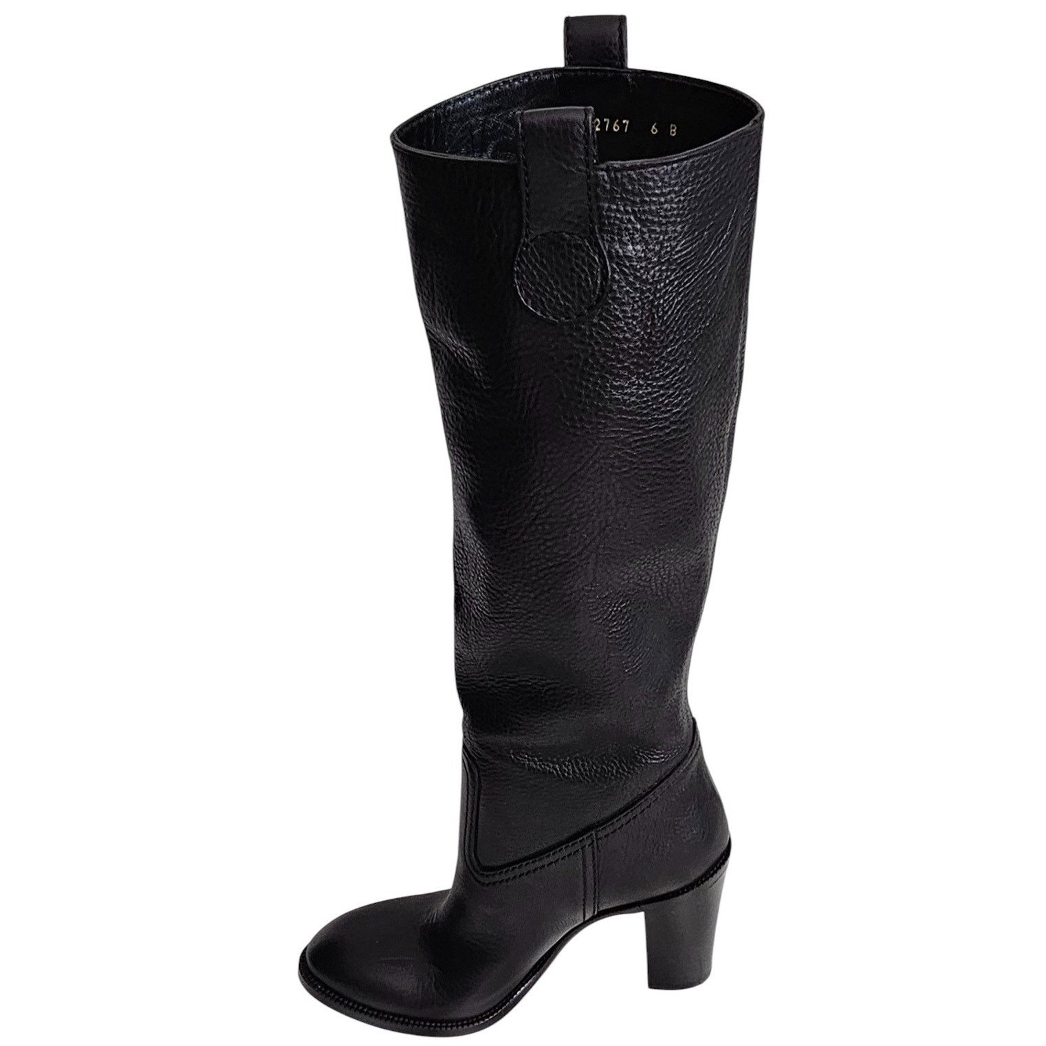 Gucci Gucci Leather Tall Knee Boots w/ Script Logo Size US 6 / IT 36 - 5 Thumbnail