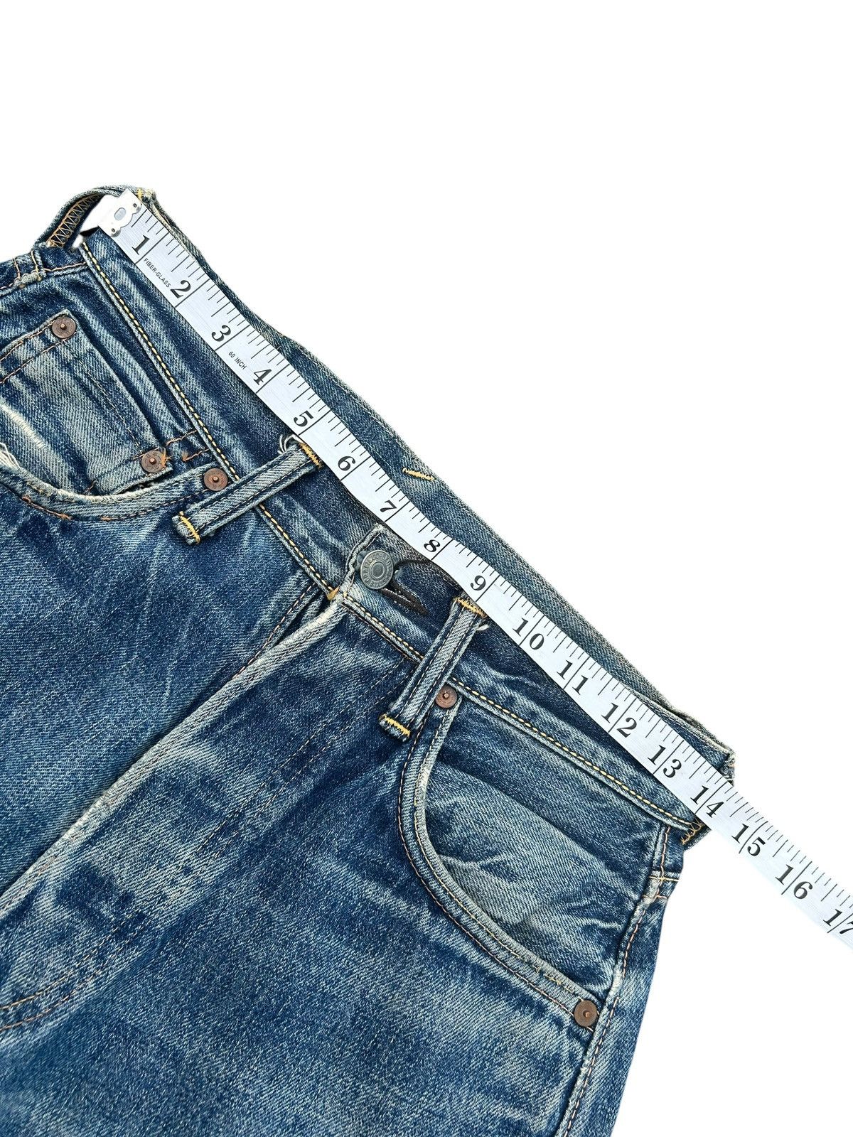 Kapital Thrashed Vintage Evisu Selvedge Denim Jeans Size US 28 / EU 44 - 17 Thumbnail
