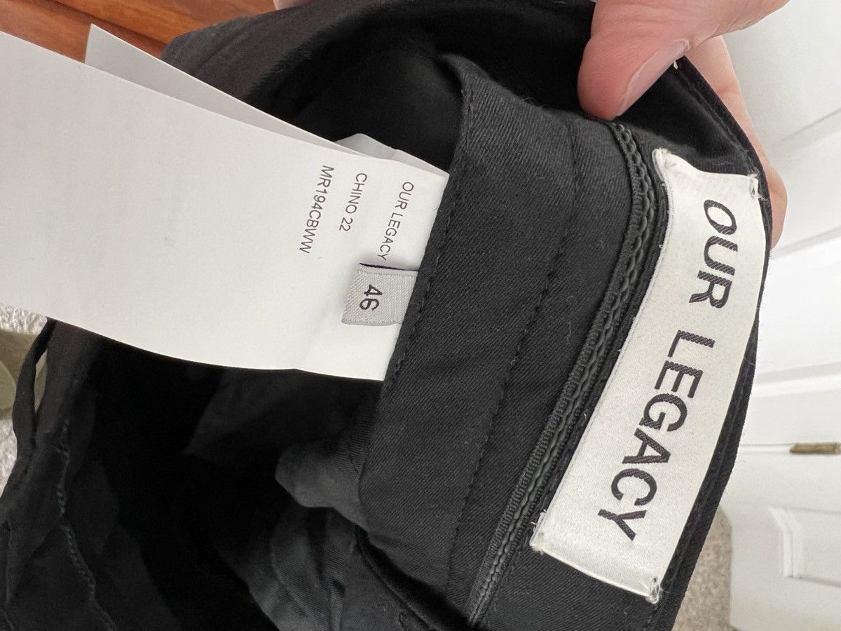 Our Legacy Black chino 22 in wool Size US 32 / EU 48 - 4 Thumbnail