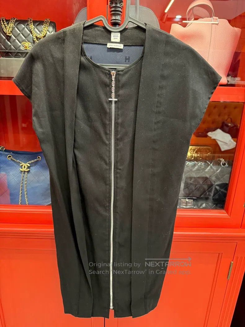 Hermes Hermes Black Zipper Sleeveless Dress Size XS / US 0-2 / IT 36-38 - 1 Thumbnail