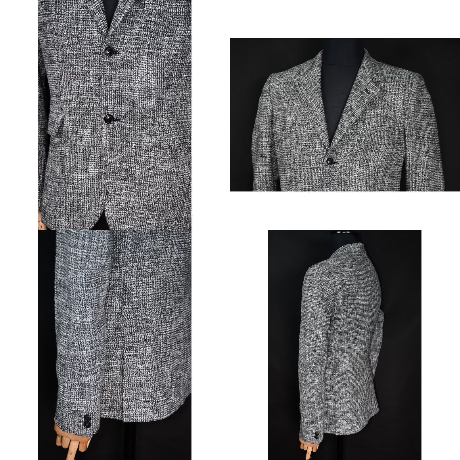 Our Legacy OUR LEGACY BASKETWEAVE FLAME SHIRT 46 GRAY, VINTAGE? Size 46R - 10 Thumbnail