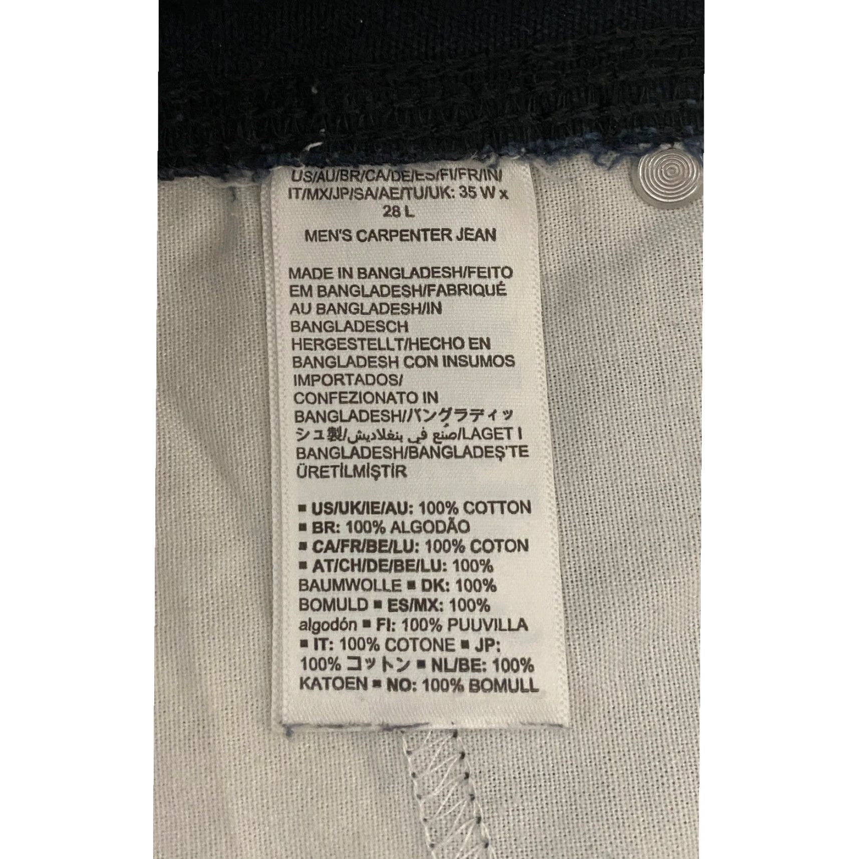 Essentials Amazon Essentials Pants Men's Size 35×28 Blue Relaxed Fit Mens Size US 35 - 3 Thumbnail