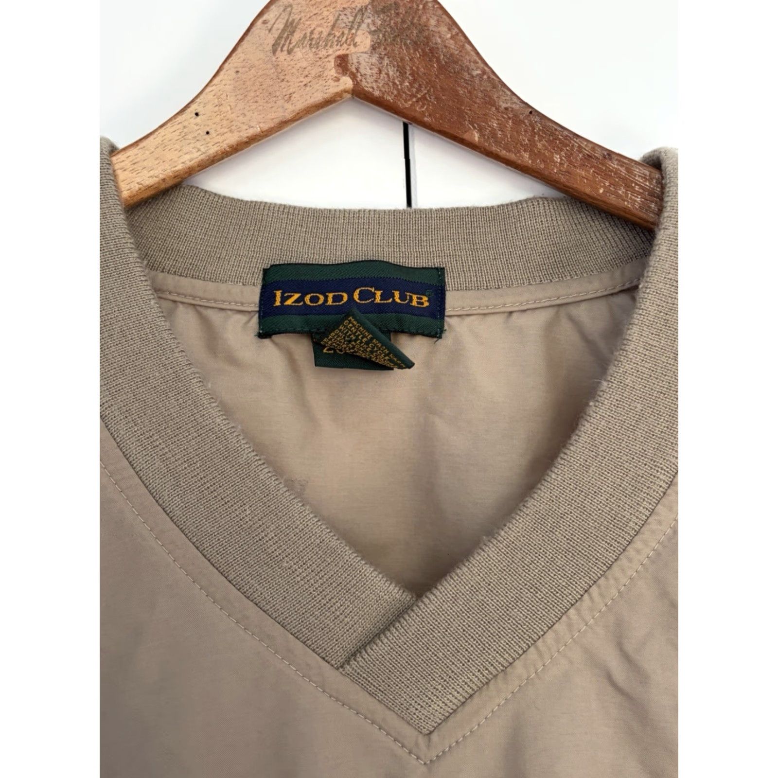 Izod VINTAGE IZOD Golf Windbreaker Jacket Pullover Beige M Mens 90s Pocket Logo Cadilla Invitational Beige Size US M / EU 48-50 / 2 - 4 Thumbnail