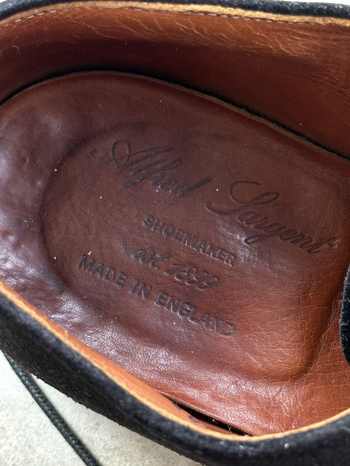 Alfred Sargent Alfred Sargent Limited Edition Suede Cap-Toe Oxford Shoes Size US 5 / EU 37 - 16 Thumbnail