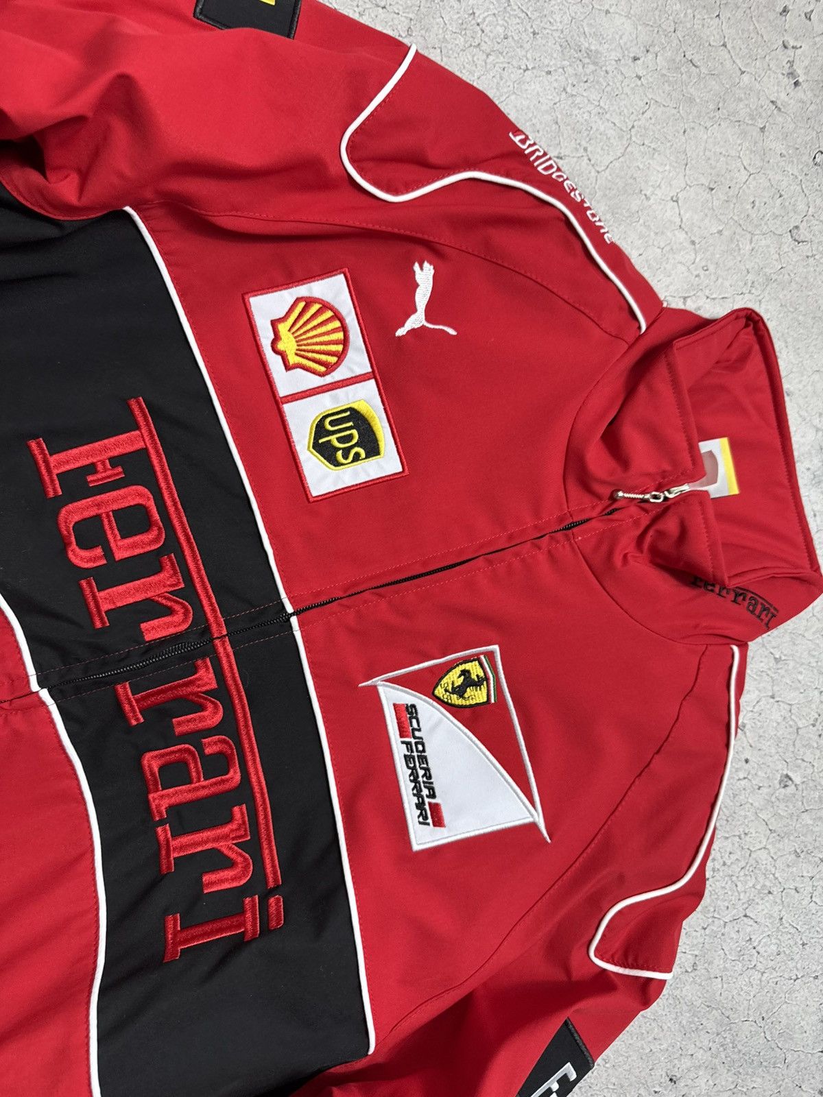 Ferrari Ferrari F1 Racing Bomber Jacket Hype Rare Big Logo Vintage Size US XL / EU 56 / 4 - 8 Thumbnail