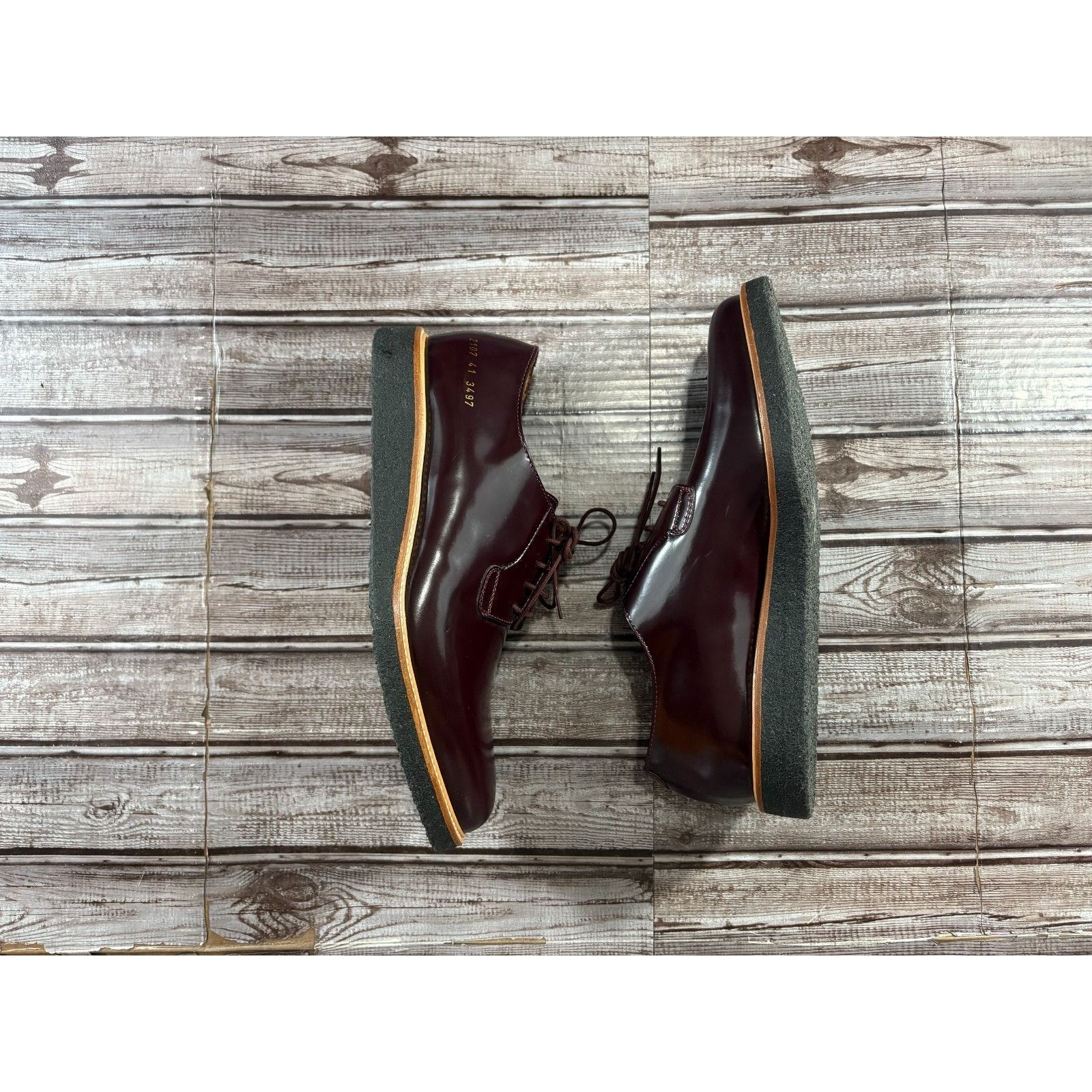 Common Projects Common Projects Derby Polished Leather Loafers shoes Sz 41 c Size US 8 / EU 41 - 6 Thumbnail