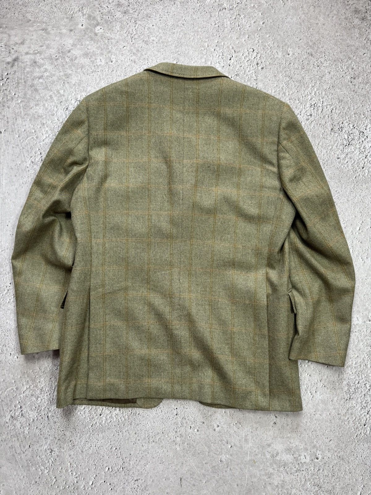 Ermenegildo Zegna Ermenegildo Zegna Green Tweed Blazer Wool Cashmere Jacket 52 Size US L / EU 52-54 / 3 - 11 Thumbnail