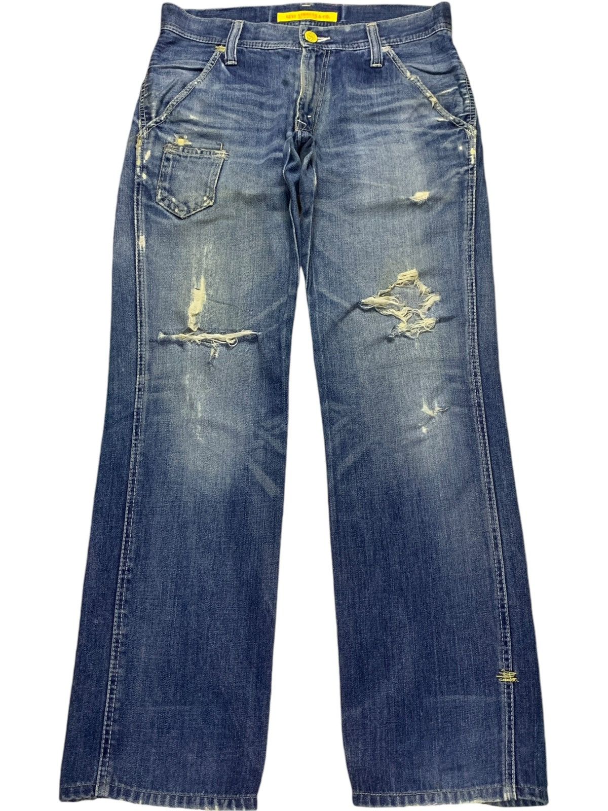 Levi's × Levi's Vintage Clothing Vintage 90s Levis 502 Faded Wash Distressed Loose Jeans Size US 32 / EU 48 - 1 Thumbnail