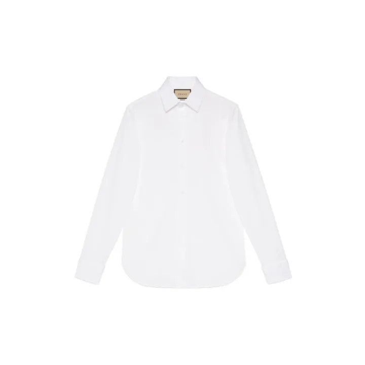 Gucci Gucci Gucci Men’s White Long Sleeve Shirt -2506 Size US M / EU 48-50 / 2 - 2 Thumbnail