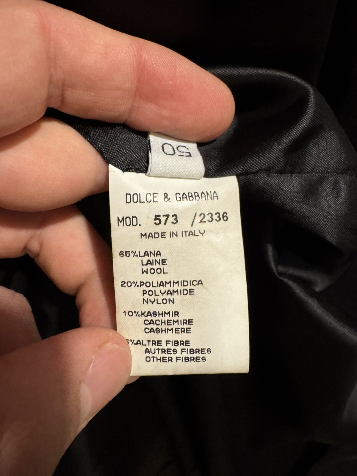 Dolce & Gabbana Dolce & Gabbana Double Chest Black Wool Coat Size US M / EU 48-50 / 2 - 16 Thumbnail