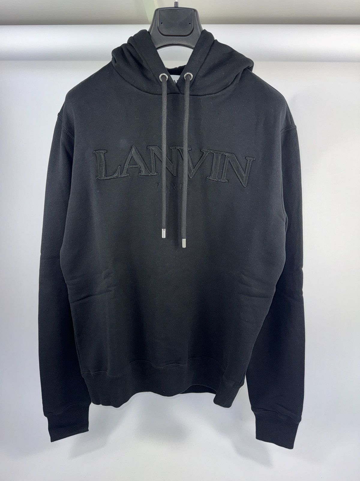 Lanvin LOGO EMBROIDERED HOODIE Size US XL / EU 56 / 4 - 1 Thumbnail