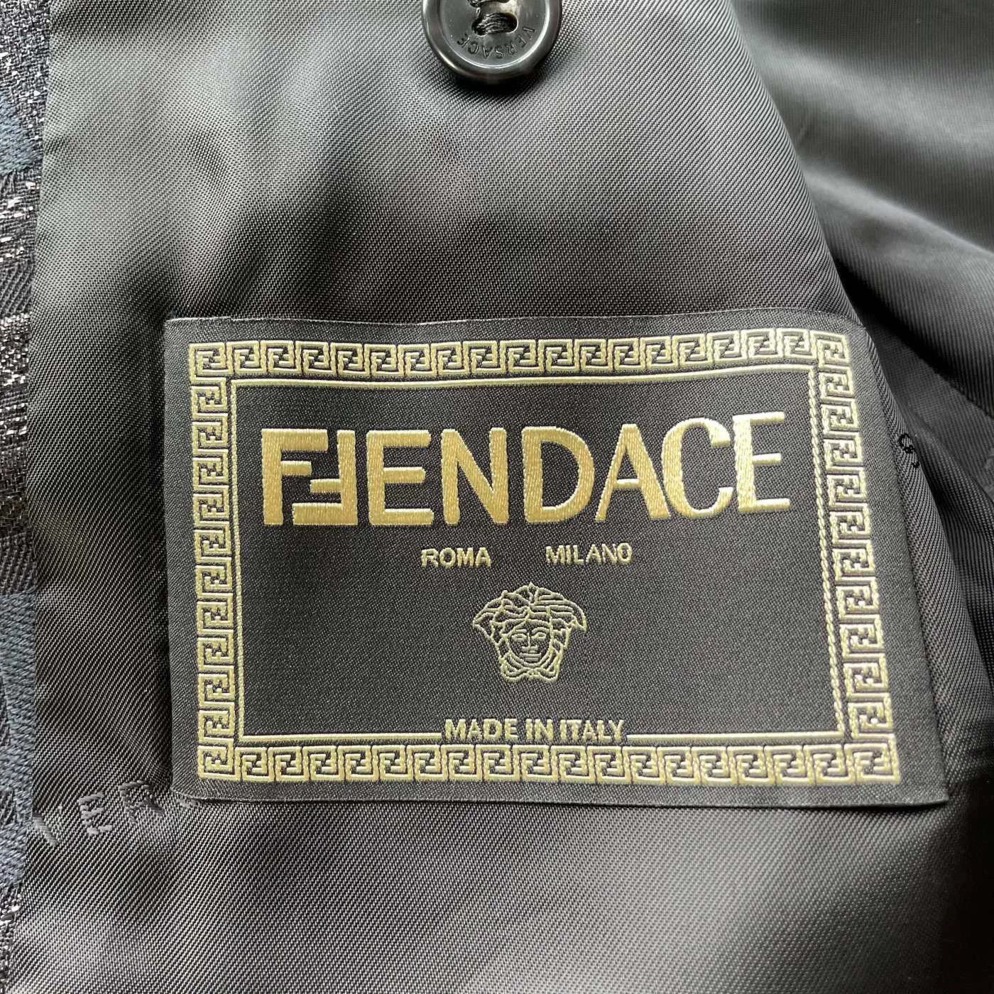 Versace Versace x FENDI Runway Men's Black 44 Suit Unused Size 44R - 6 Thumbnail
