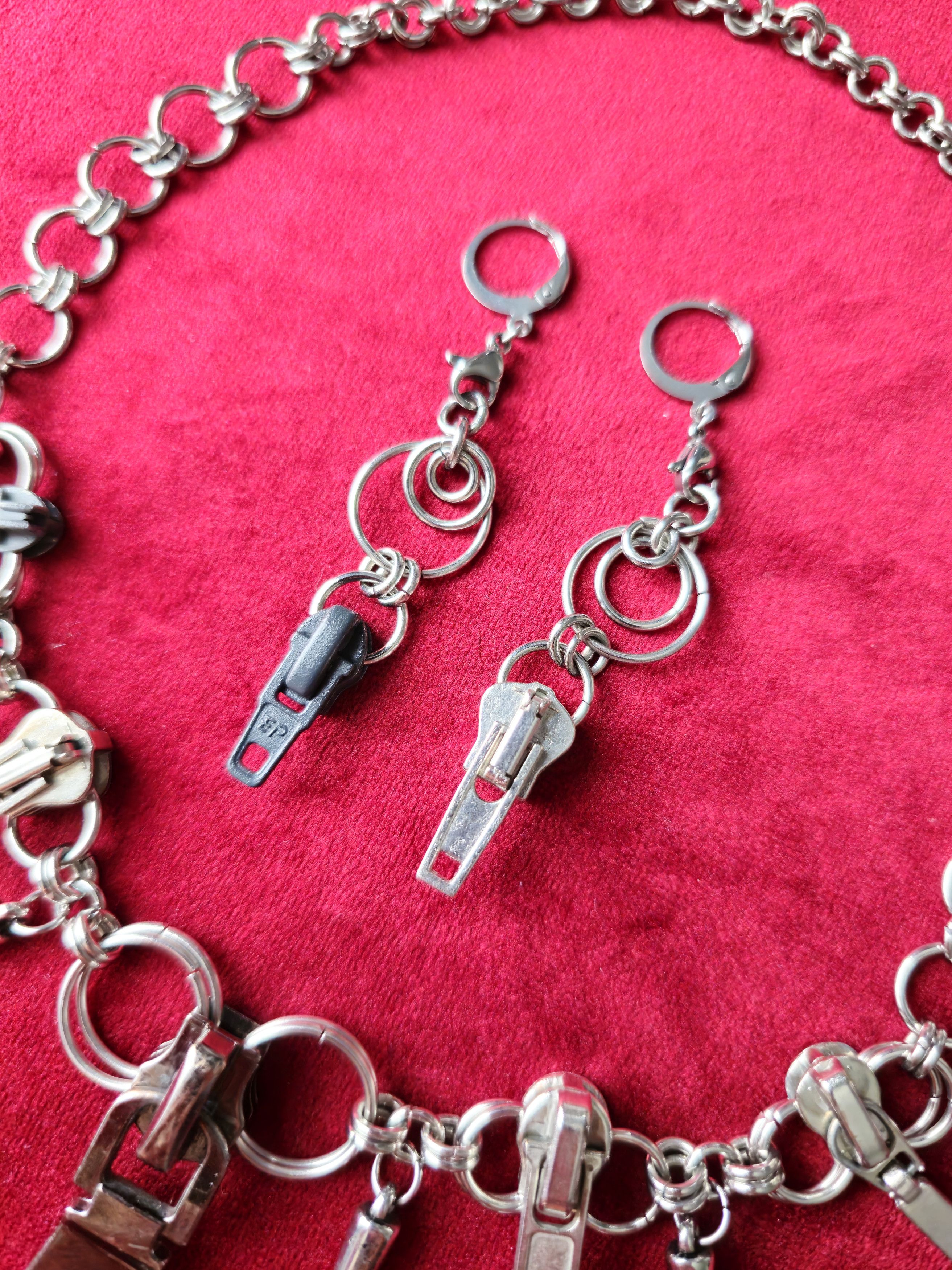 Handmade × Vintage Jewerly set neckless earrings avantgarde Size ONE SIZE - 3 Thumbnail