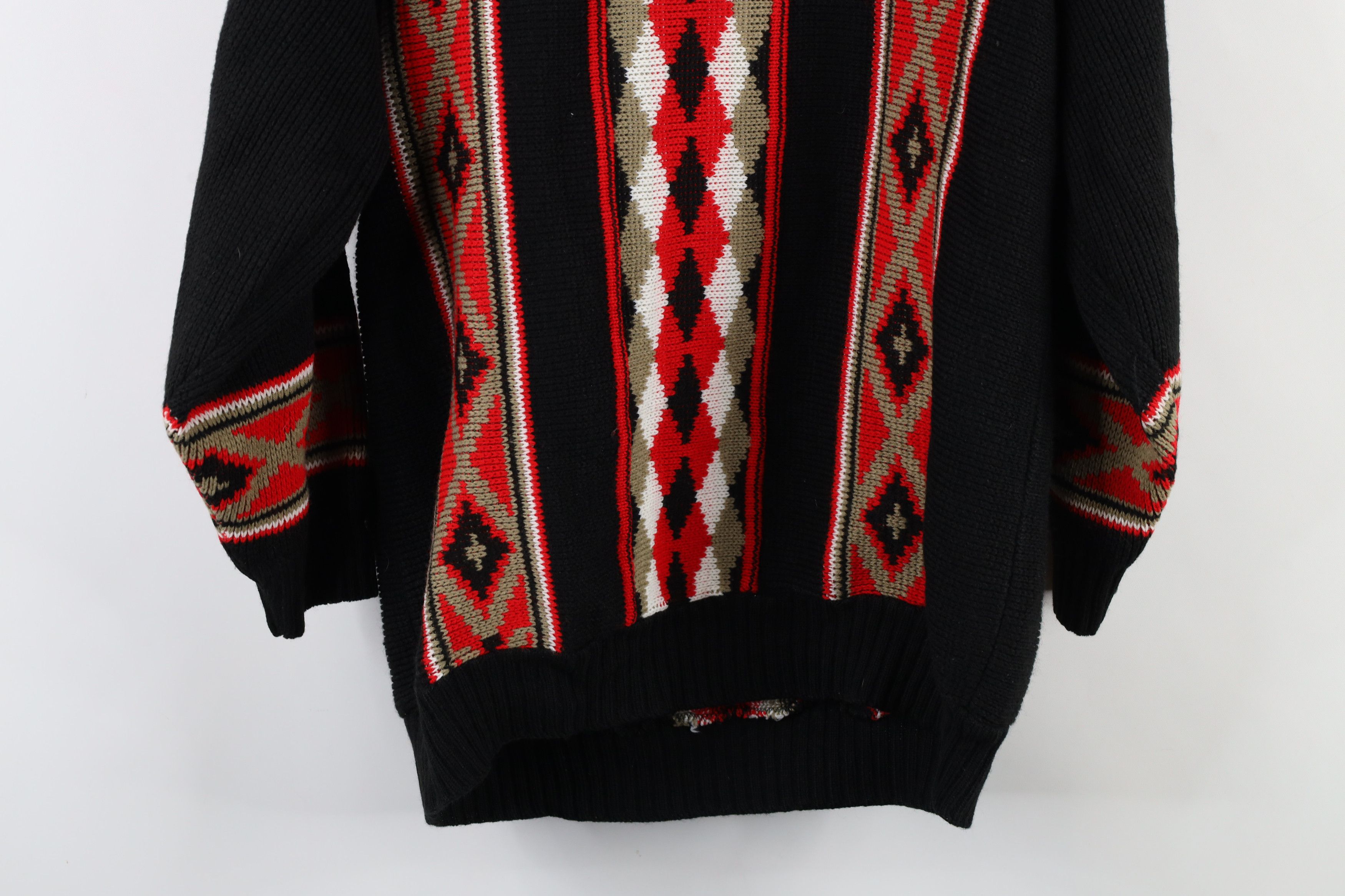 Vintage Vintage 60s 70s Mid Century Modern Mock Neck Knit Sweater Size XXL / US 16-18 / IT 52-54 - 11 Thumbnail