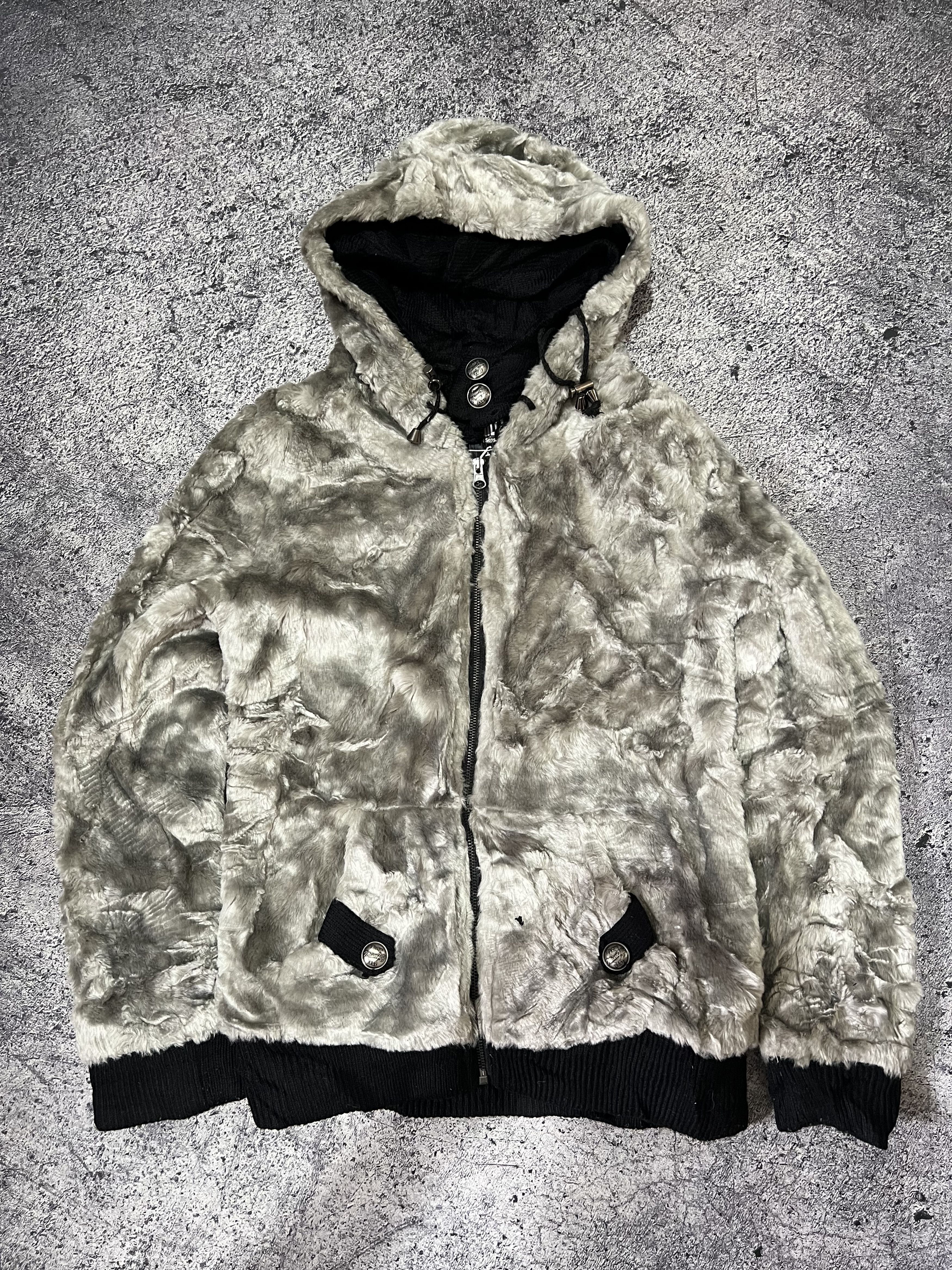 Japanese Brand 2000s Archival Japan Maison Fur Fuzzy y2k Lgb Ifsixwasnine Size US S / EU 44-46 / 1 - 1 Thumbnail
