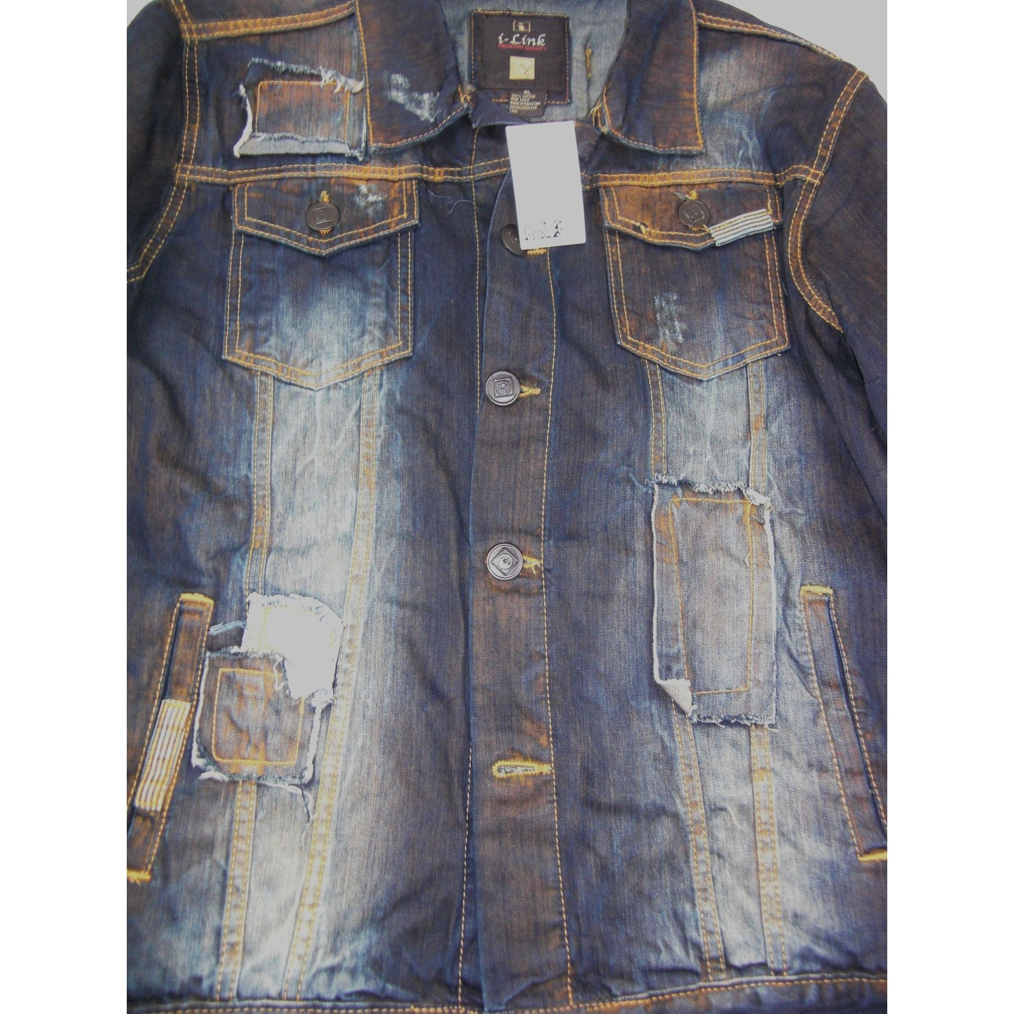 Other Vintage Classic Blue Denim Jean Jacket Distressed Size X Lar Size US XL / EU 56 / 4 - 6 Thumbnail