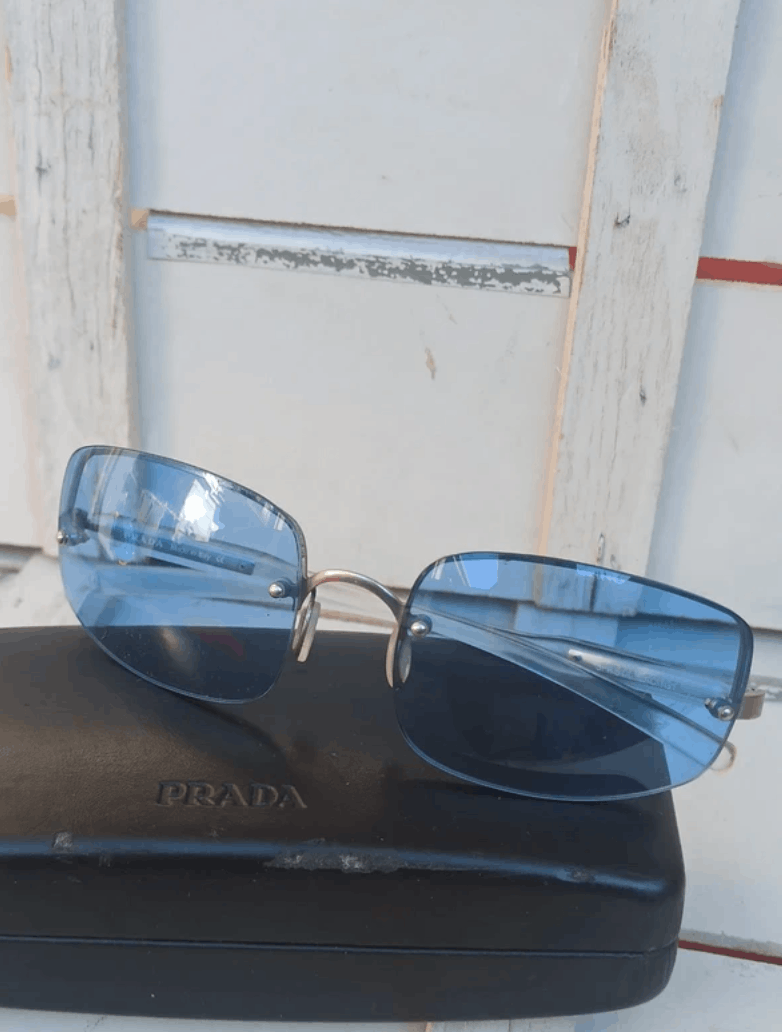 Prada Prada Sunglasses Star 2004 Star White Ski Shield Mask Fire Size ONE SIZE - 7 Thumbnail