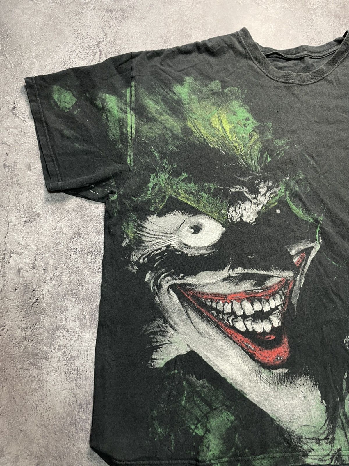 DC Comics Vtg Crazy Joker Batman Dark Knight Movie Tee Size US XL / EU 56 / 4 - 5 Thumbnail