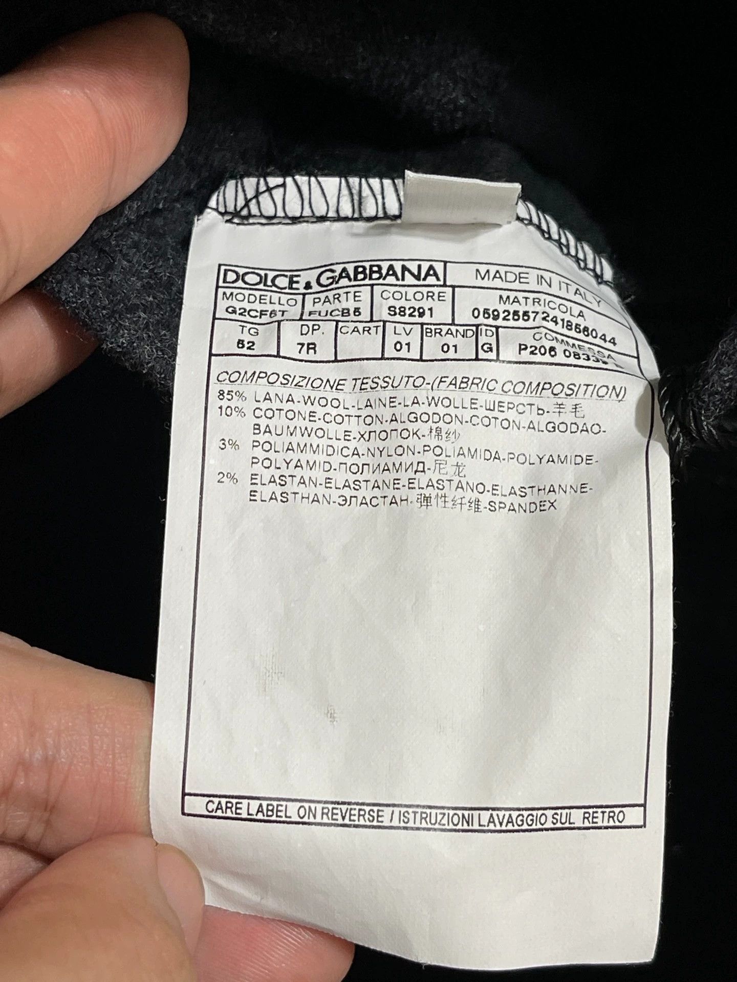 Dolce & Gabbana Dolce & Gabbana Charcoal Gray Wool Blazer Size 52 Size US L / EU 52-54 / 3 - 7 Thumbnail