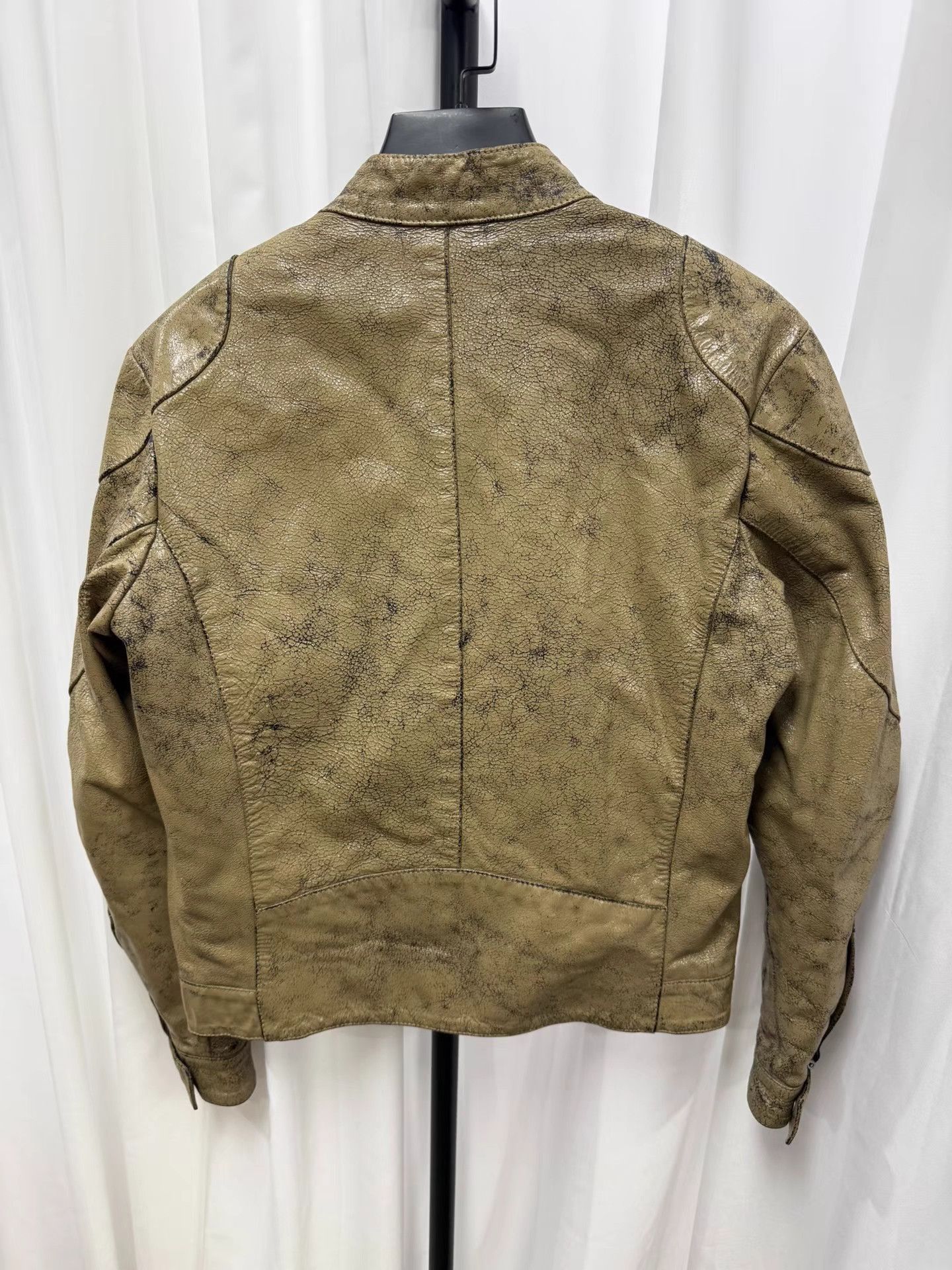 Maison Margiela Margiela Distressed Paint Biker Jacket K20 Size US M / EU 48-50 / 2 - 8 Thumbnail