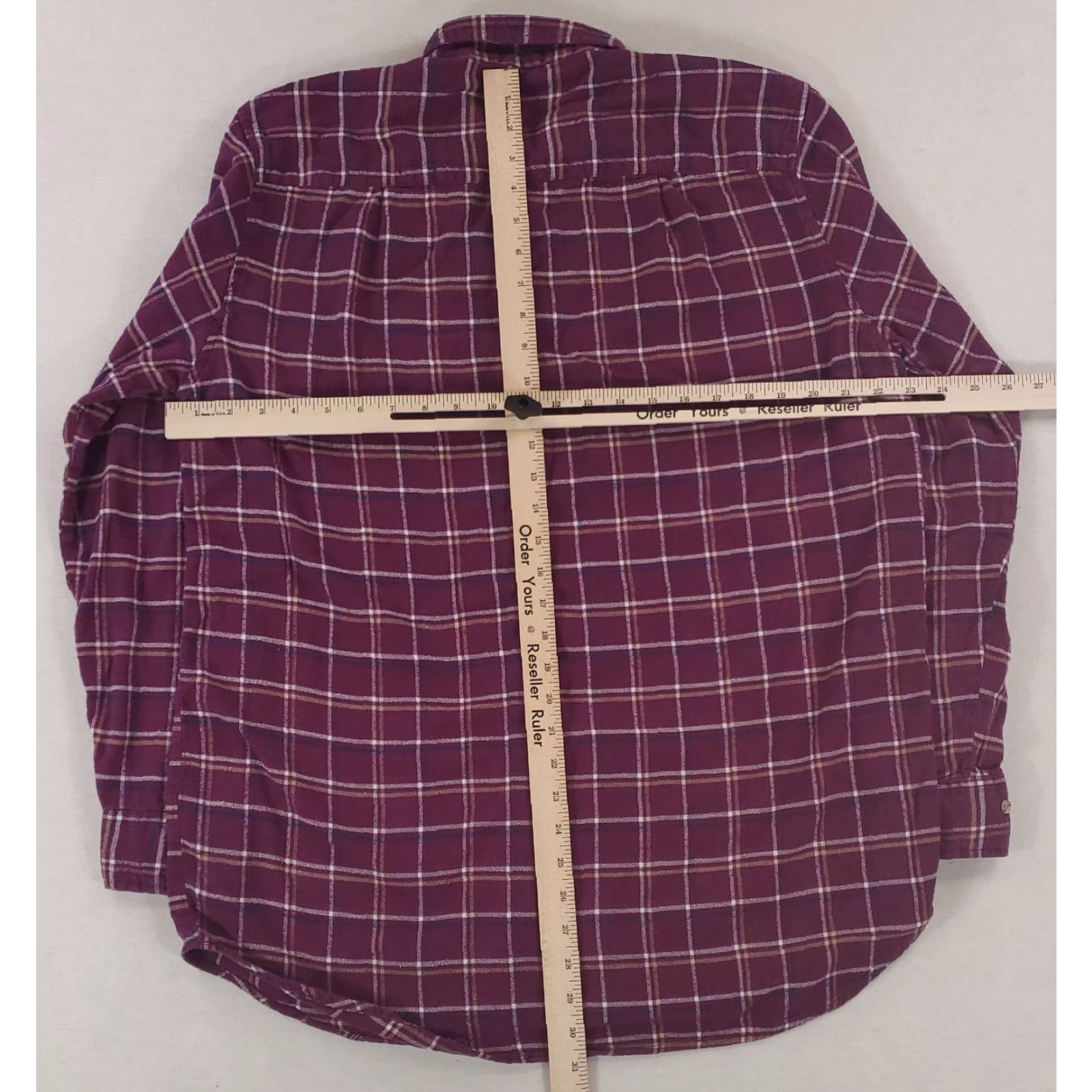 Sears Sears VTG 90s Flannel Plaid The Mens Store Purple Check Plaid Mens L Tall Shirt Long Sleeve Array Size US L / EU 52-54 / 3 - 5 Thumbnail