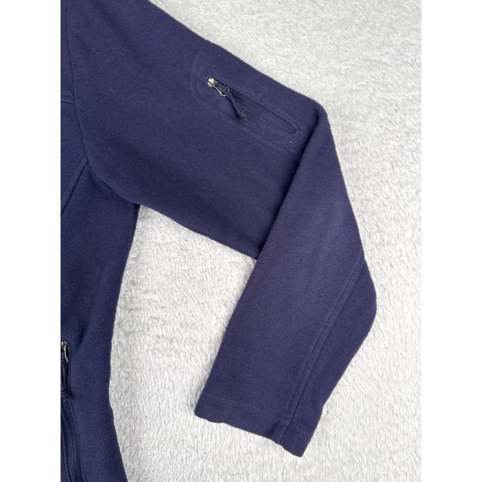 Vintage Columbia Jacket Womens Small Blue Full Zip 100% Polyester Fleece Mock Neck Size S / US 4 / IT 40 - 2 Thumbnail