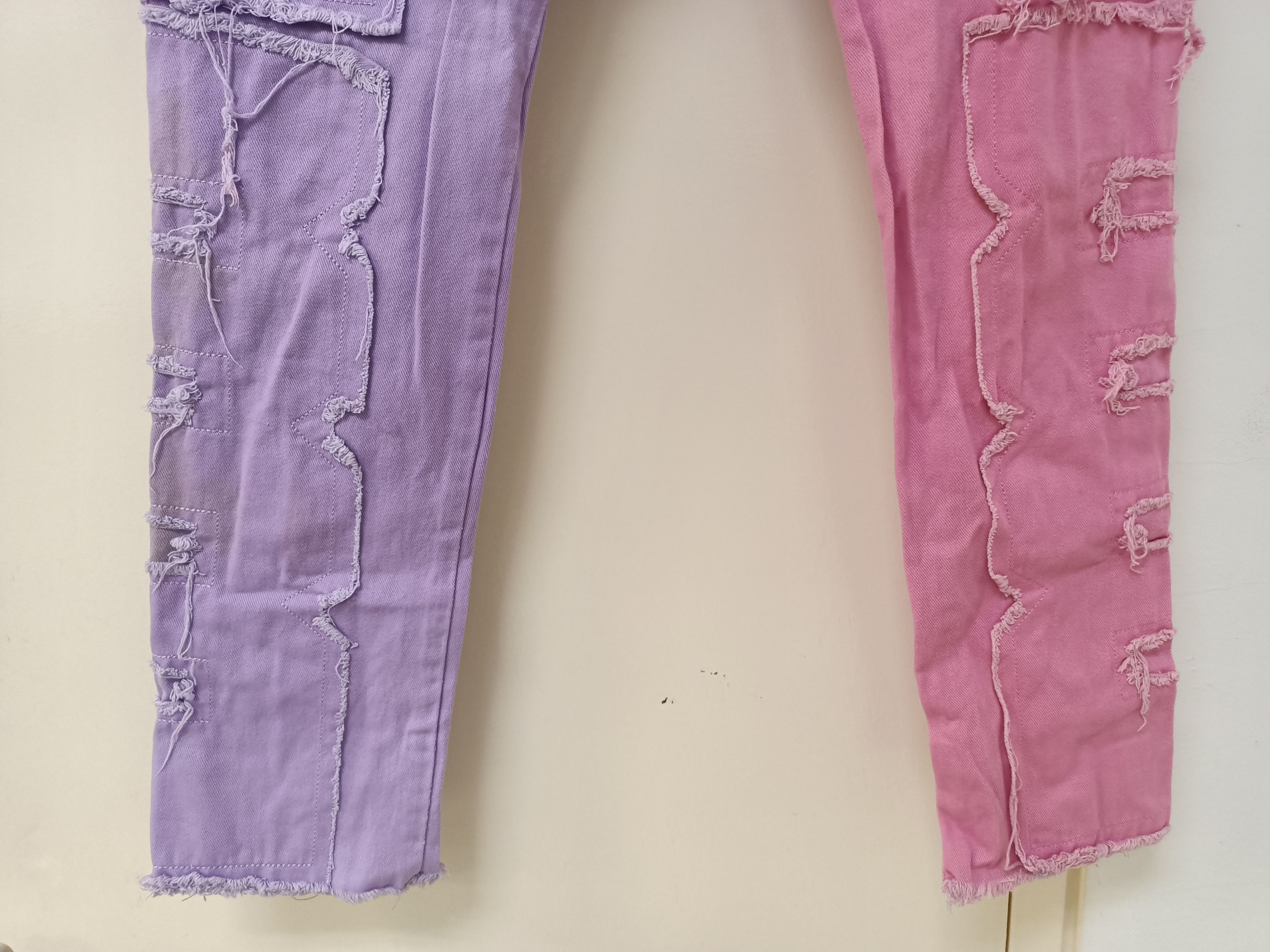 Japanese Brand Two-Tone Distressed Jeans Size US 30 / EU 46 - 6 Thumbnail
