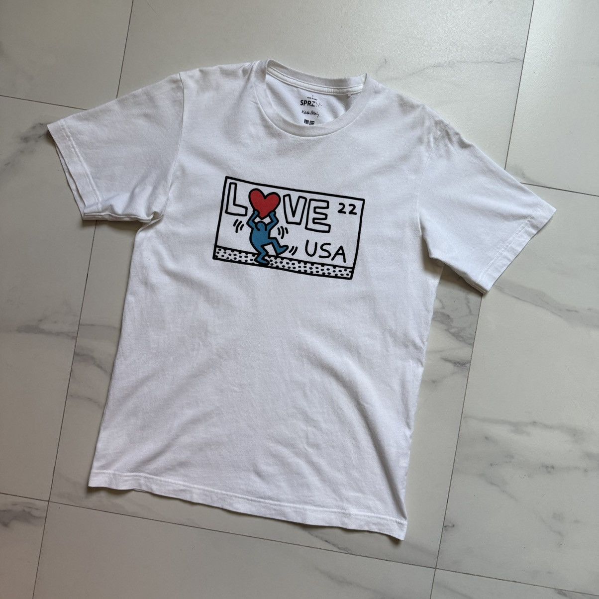 Keith Haring Uniqlo SPRZ NY Keith Haring Love Tee Size US S / EU 44-46 / 1 - 3 Thumbnail