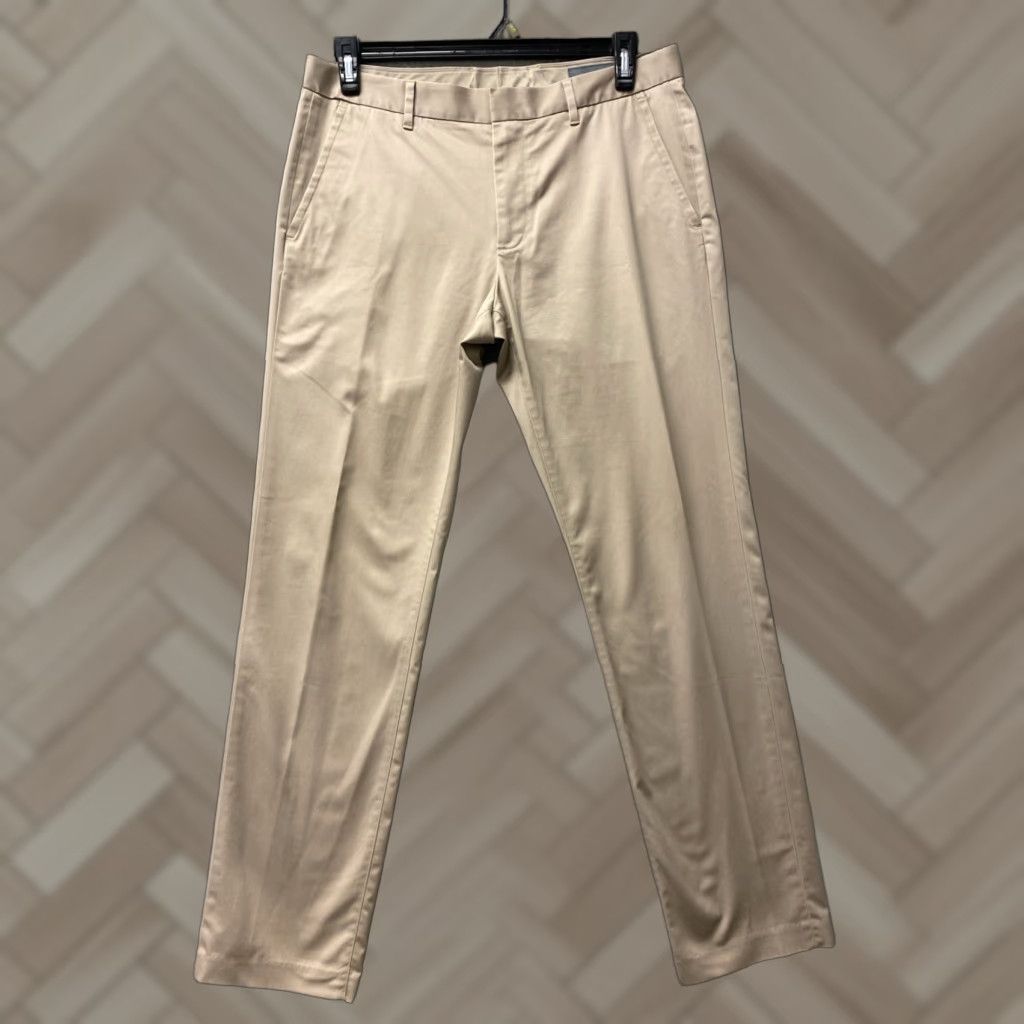 Bonobos BONOBOS Chino Pants Men’s 33x32 Tan Regular Zip Flat Front Tapered Duty? Size US 33 - 1 Thumbnail