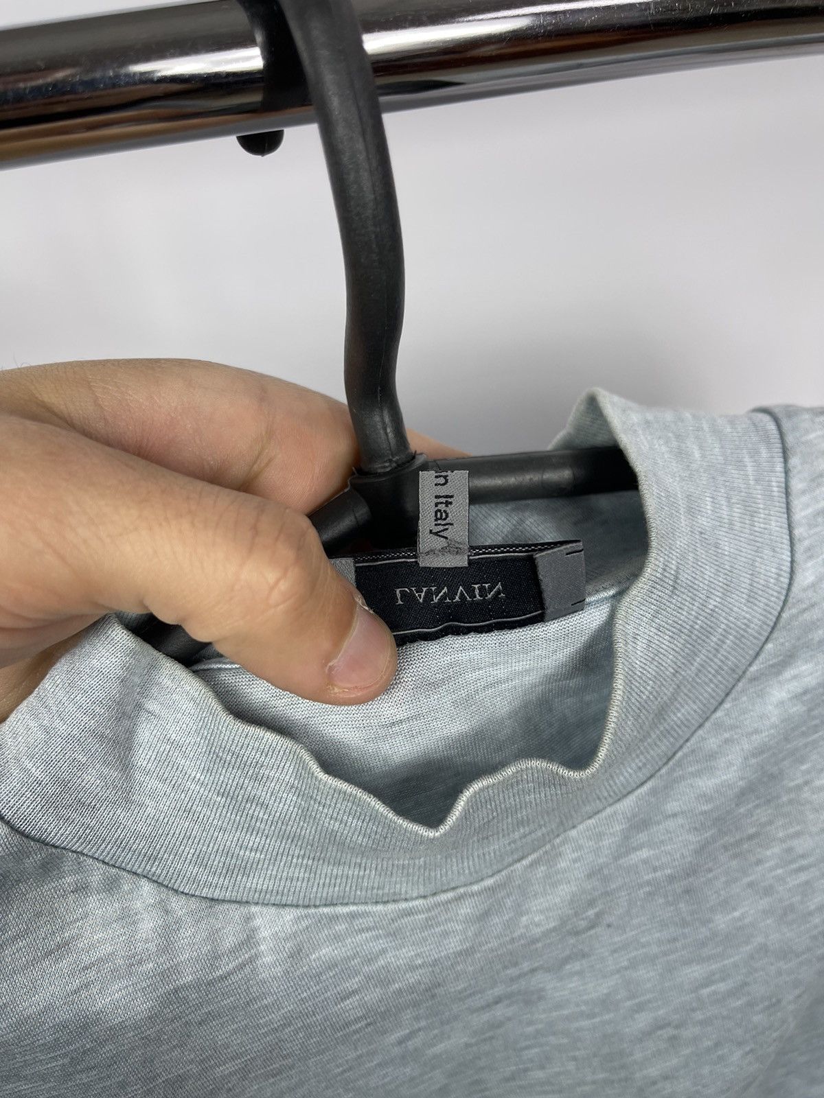 Lanvin Lanvin Luxury Men Navy Blue Logo Tee Shirt Italy Size XS Size US XS / EU 42 / 0 - 4 Thumbnail