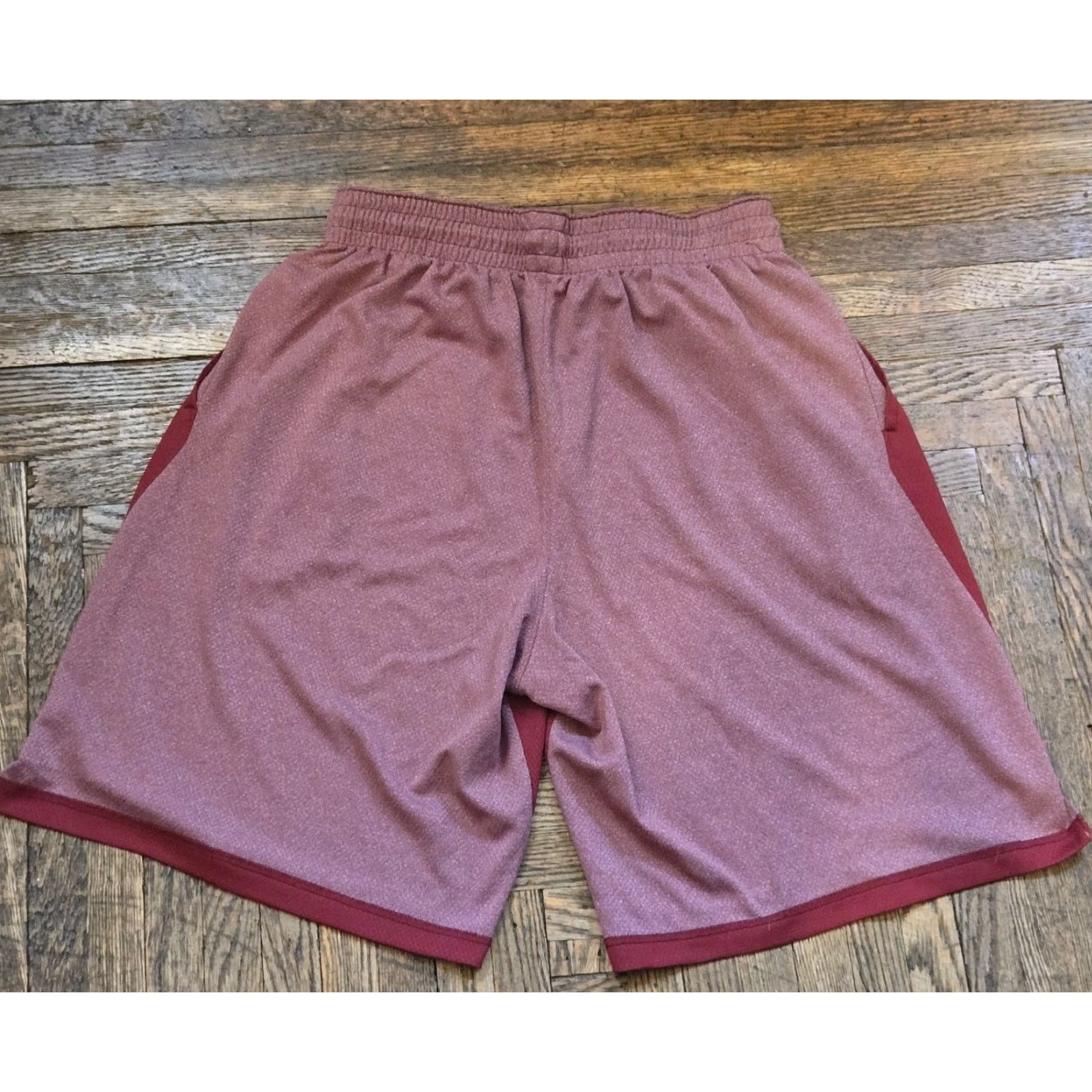 Nike Nike Mens Shorts Basketball Red Pockets Dri Fit Swoosh Drawstring Athletic Activewear Easy Care Moisture Wicking Size US 33 - 4 Thumbnail
