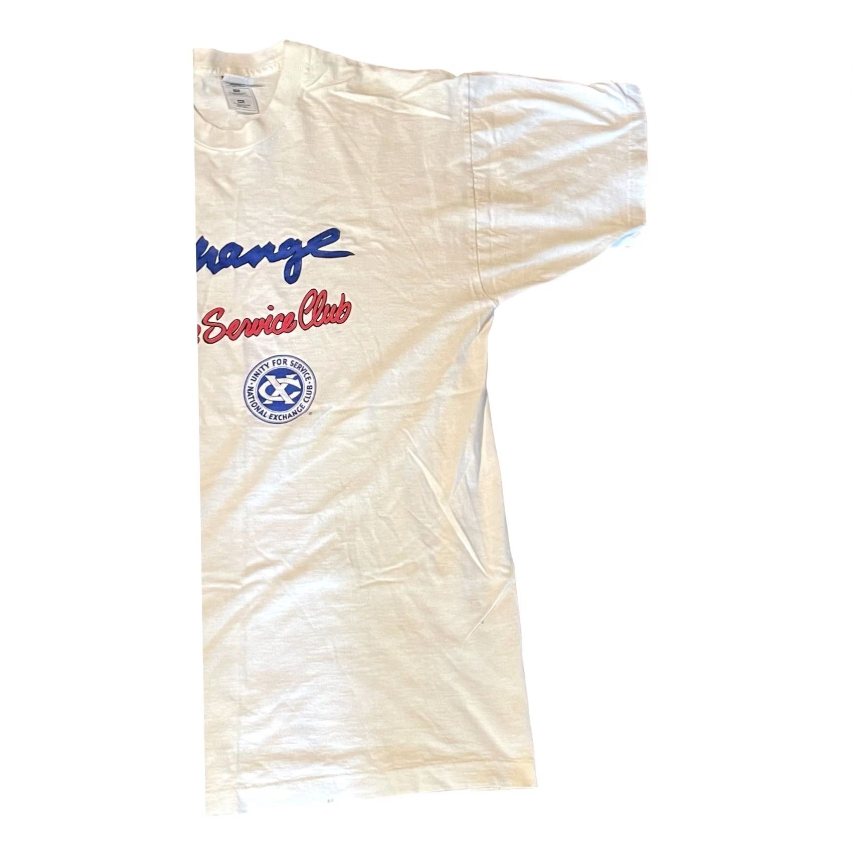 Vintage VTG Men’s Exchange America’s Servic Club T-Shirt Short Sleeve White Tee Sz 2XL Mens T-Shirt USA 1990s Size US XXL / EU 58 / 5 - 3 Thumbnail